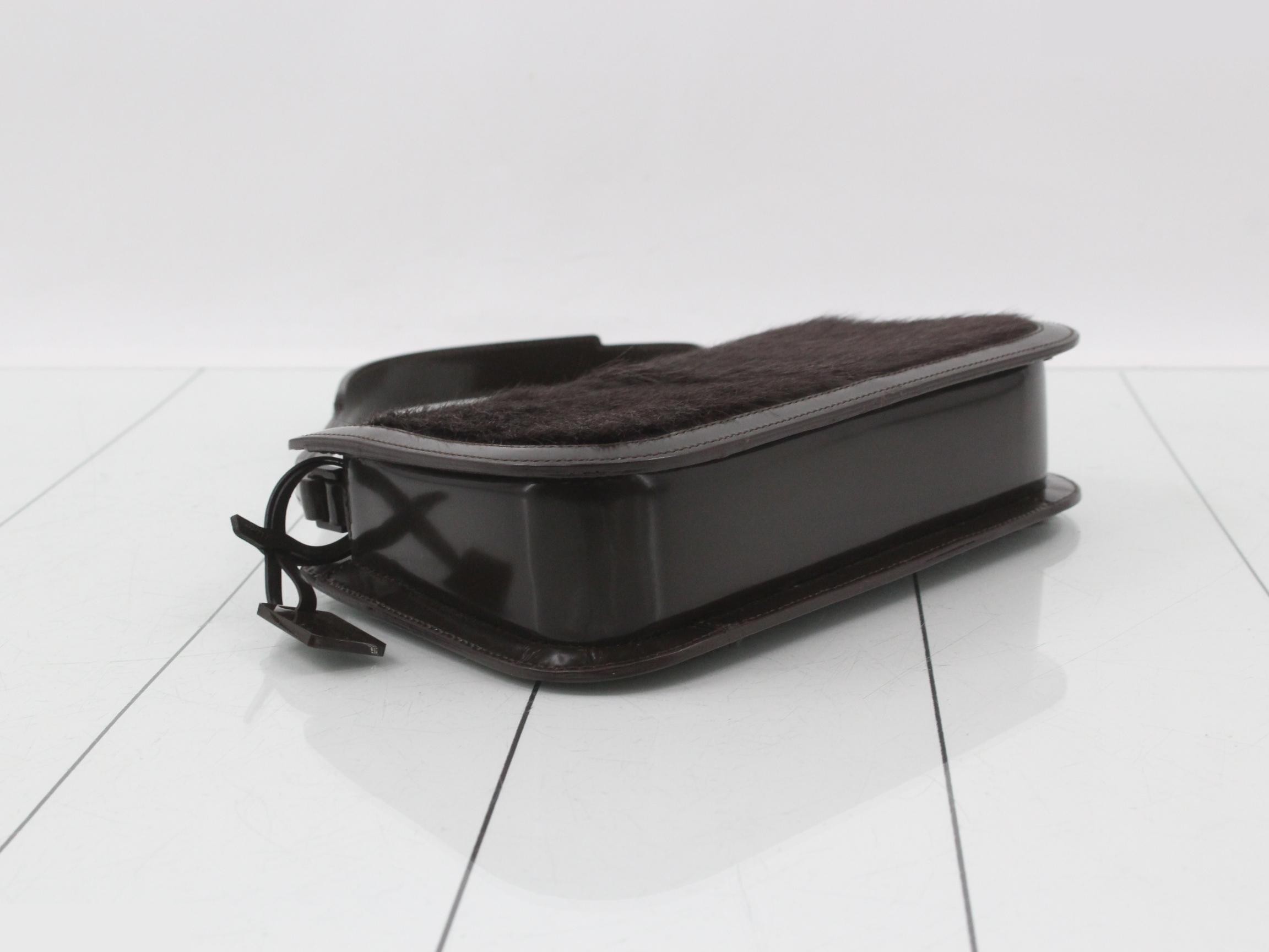 One-shoulder calfskin bag/handbag, brown — view 5