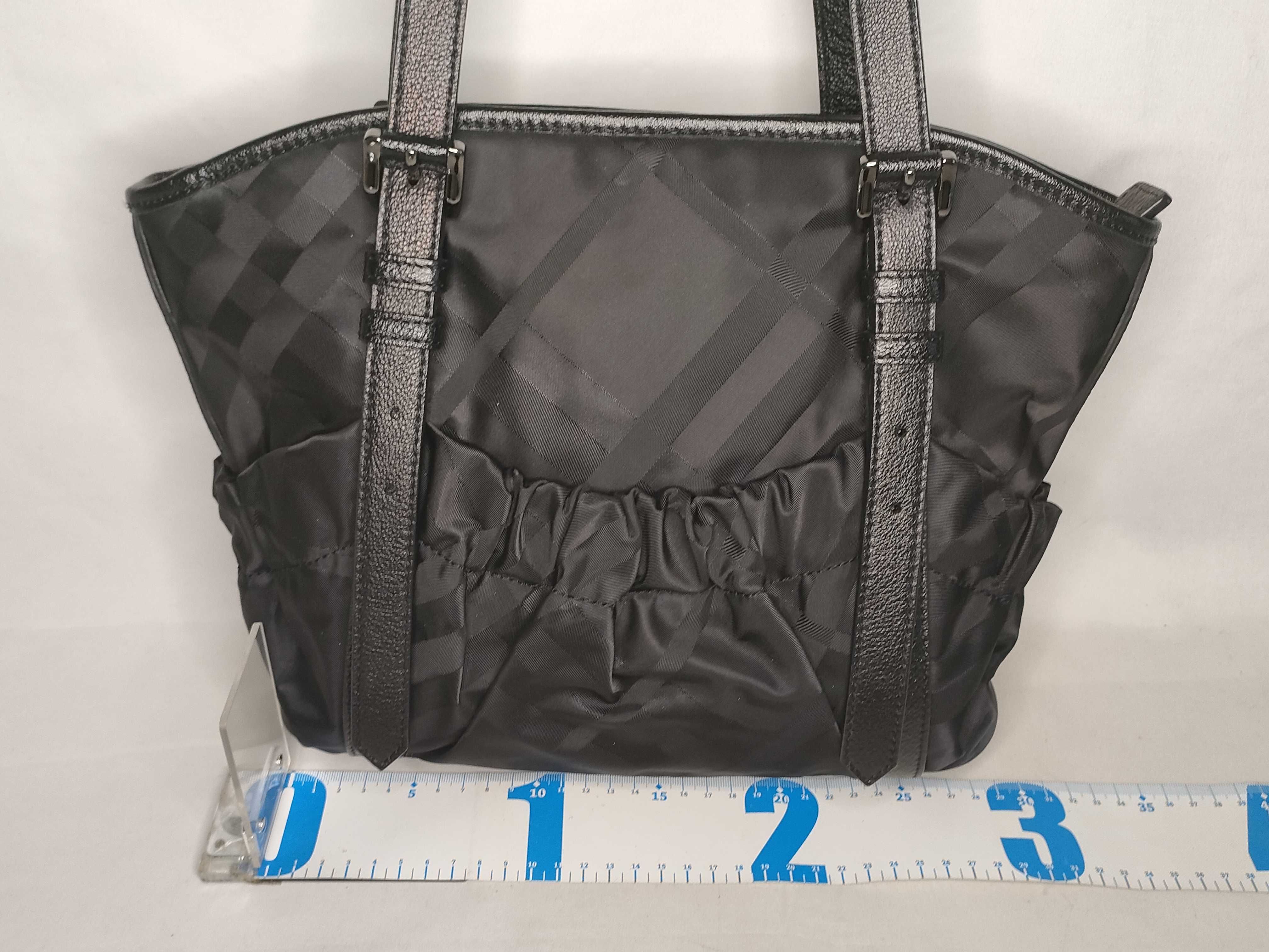Shadow Check Nylon Tote Bag — view 2