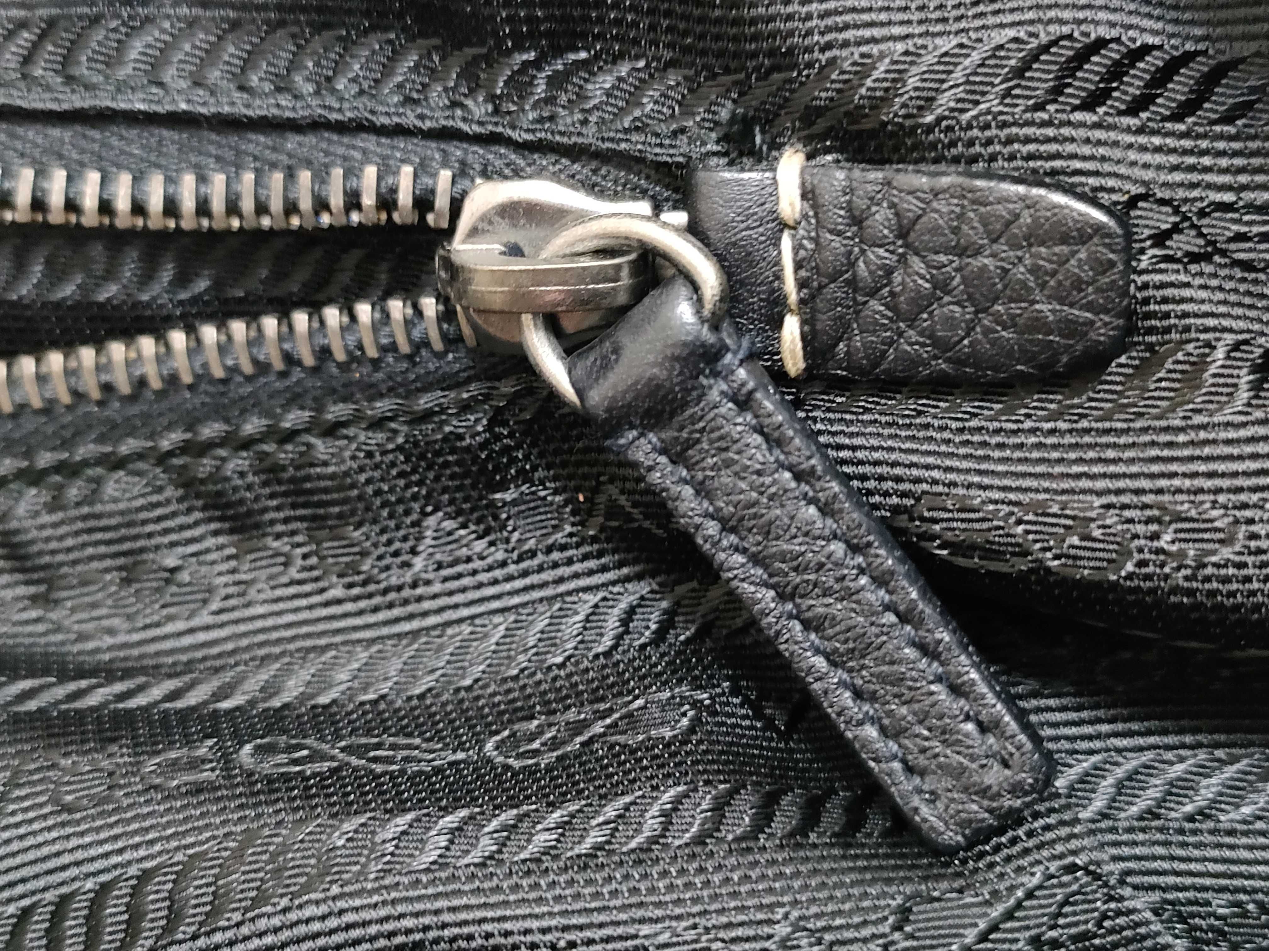 Leather Handbag, Black — view 14