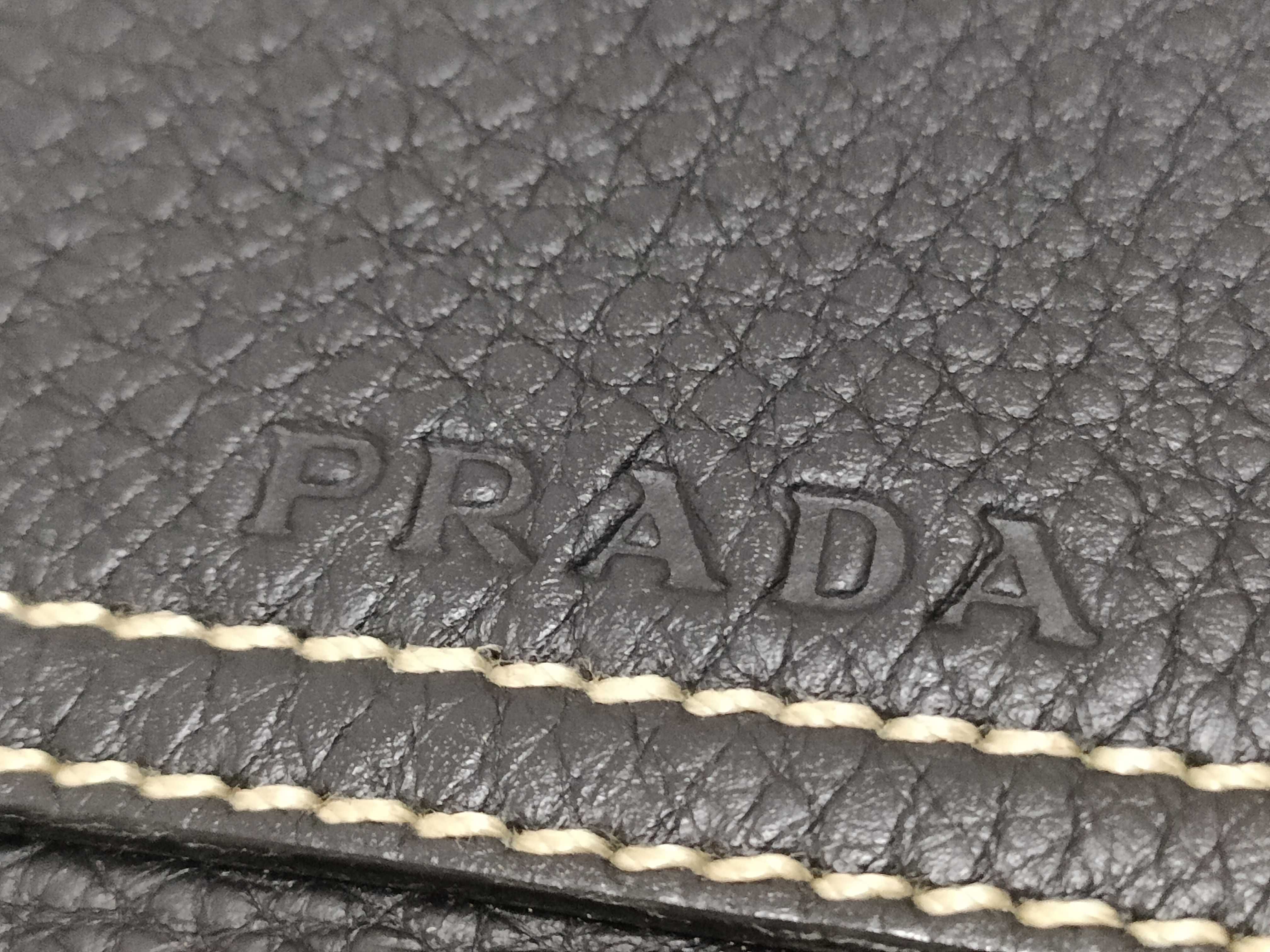 Leather Handbag, Black — view 15