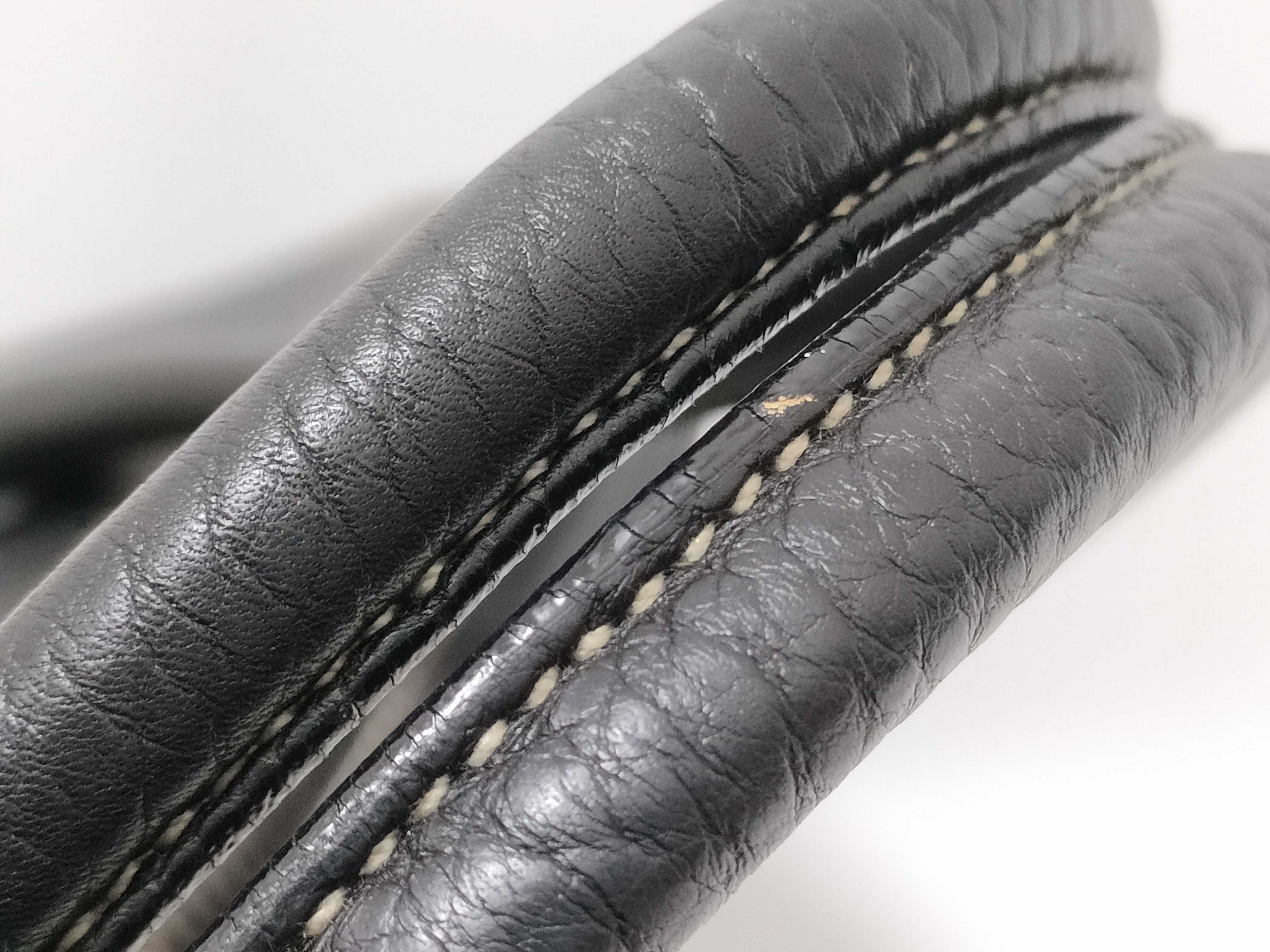 Leather Handbag, Black — view 4