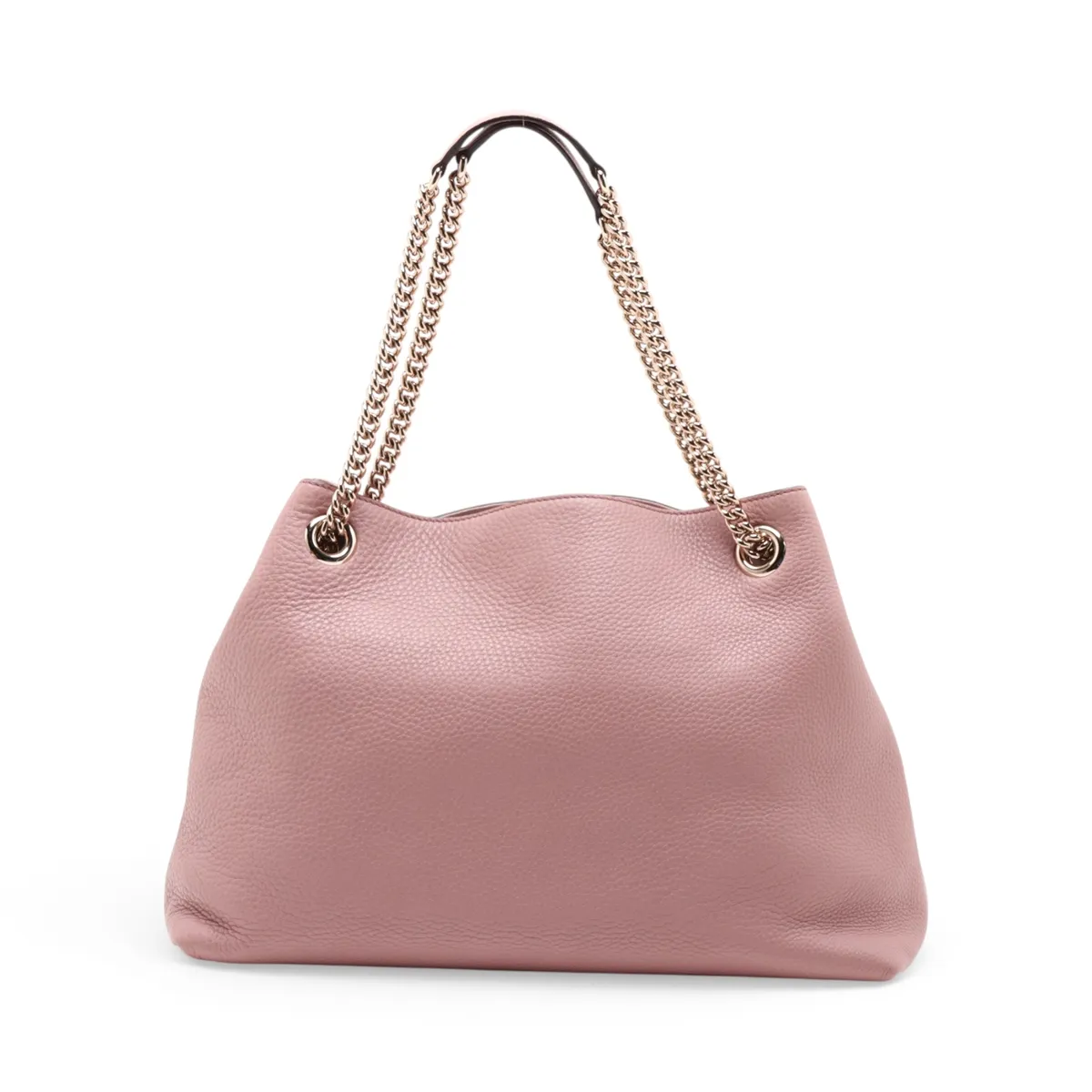 Soho 308982 Leather Chain Shoulder Bag Pink — view 2