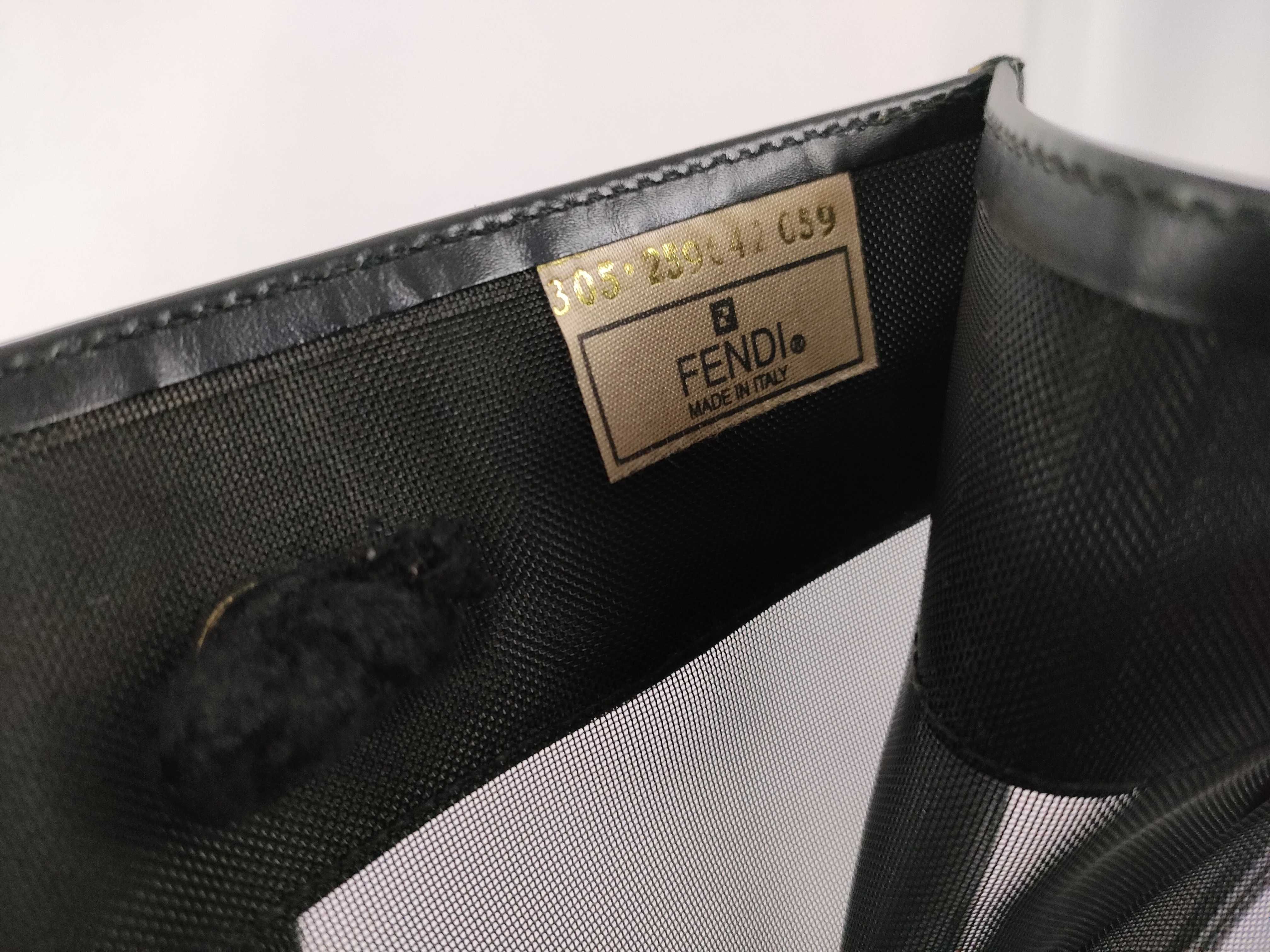 Black FF Logo Mesh Tote Bag — view 11