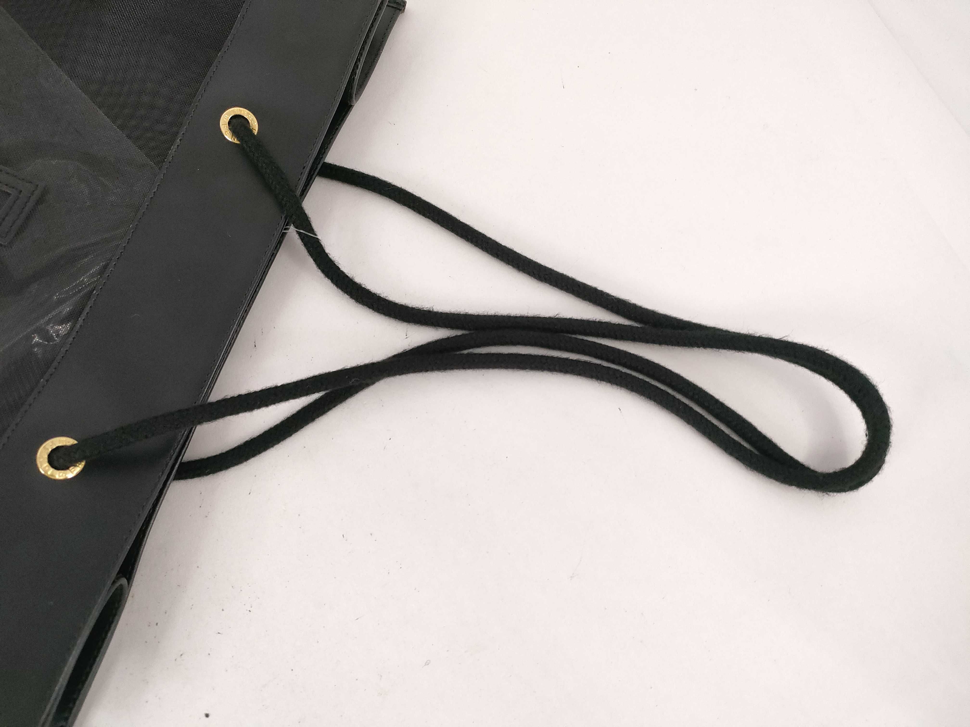 Black FF Logo Mesh Tote Bag — view 3