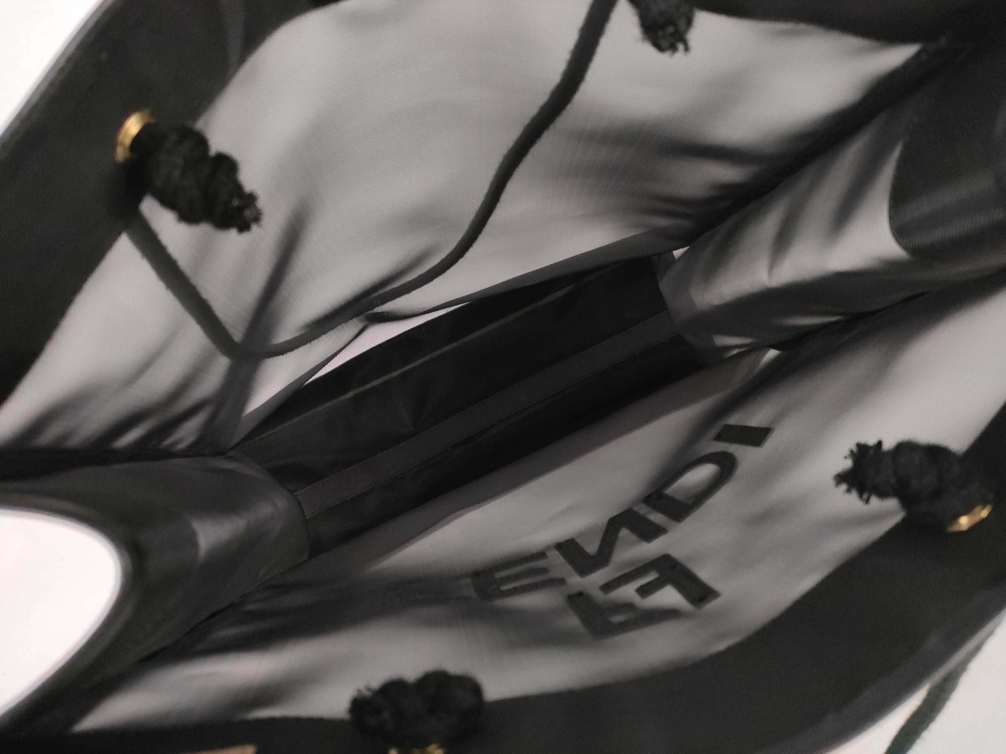 Black FF Logo Mesh Tote Bag — view 8