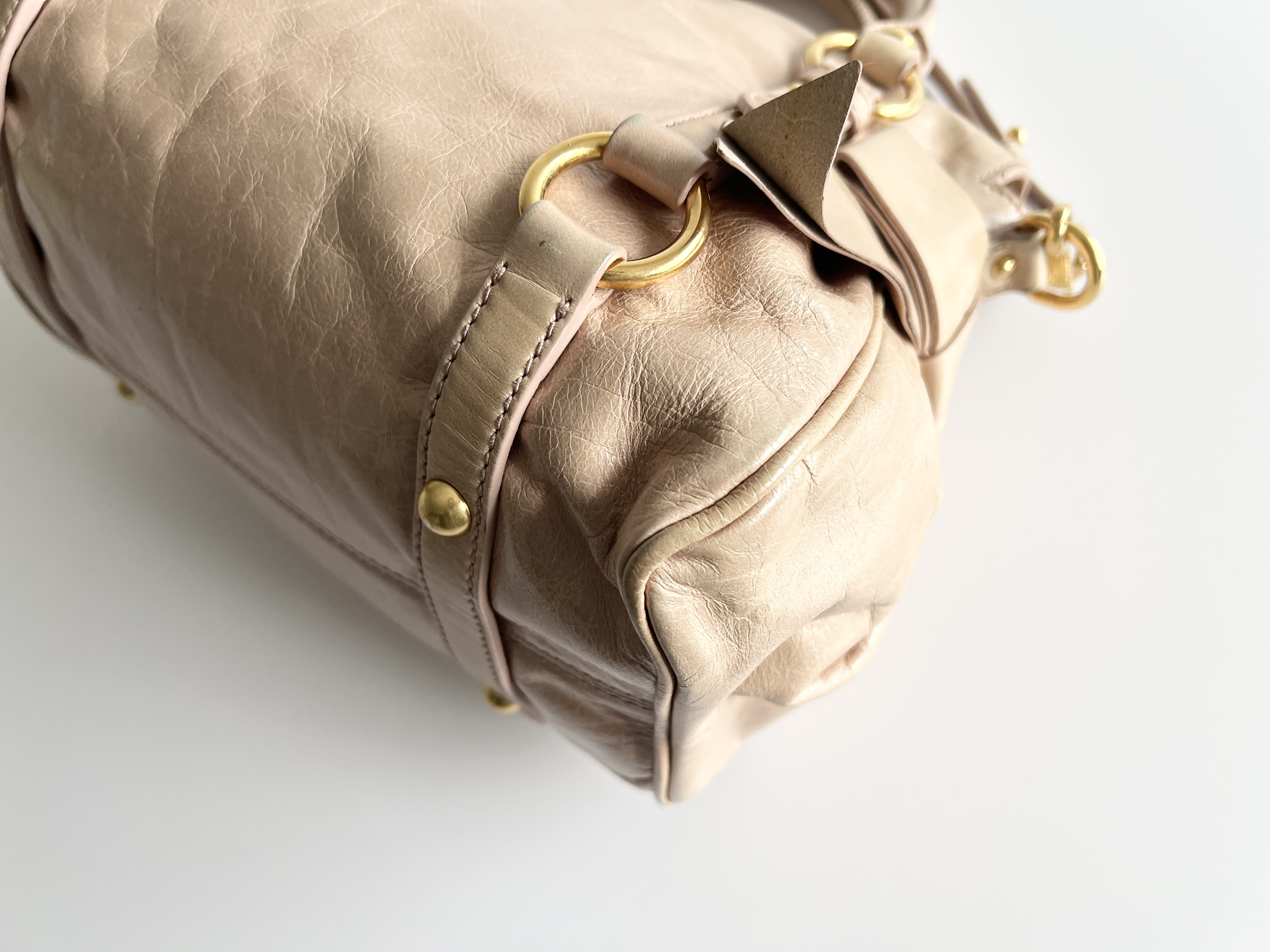 Vitello Luxe Ribbon Leather 2-Way Shoulder Bag/Handbag — view 12