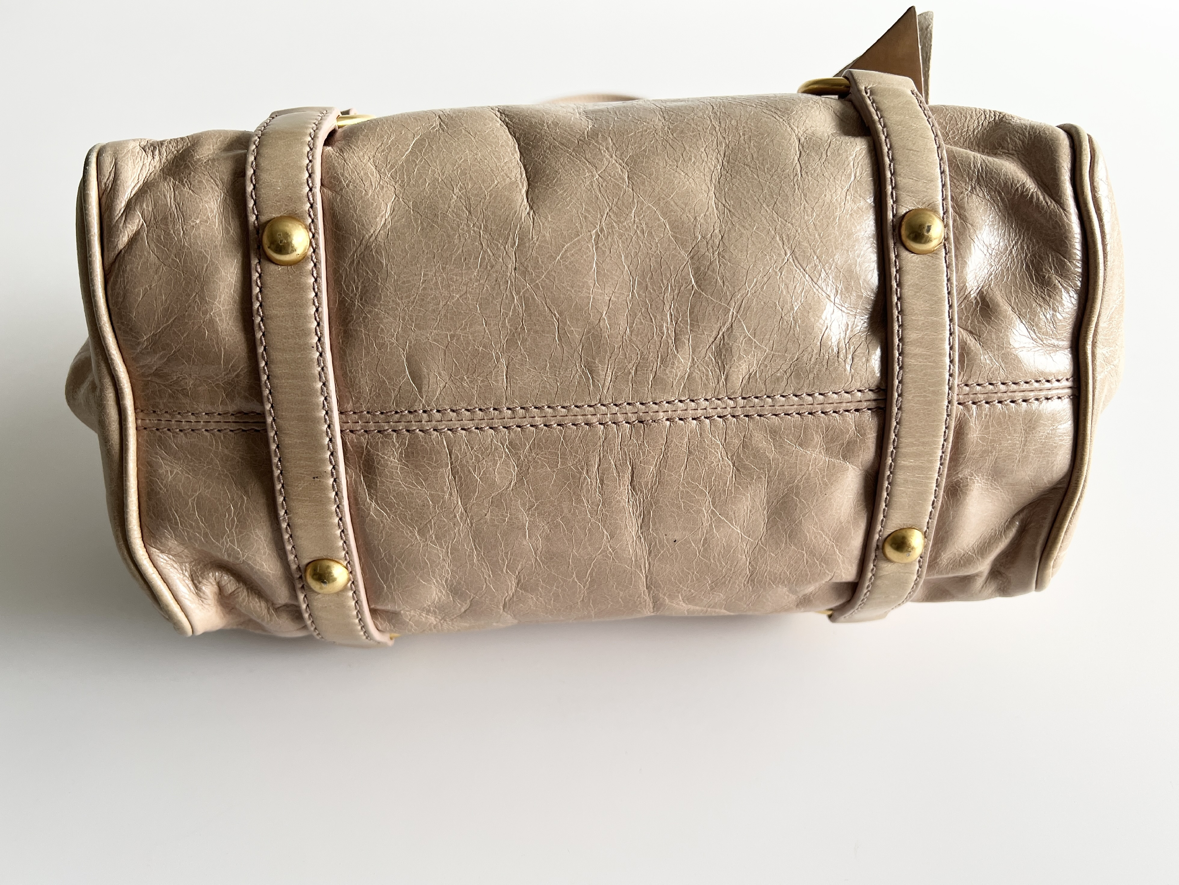 Vitello Luxe Ribbon Leather 2-Way Shoulder Bag/Handbag — view 13