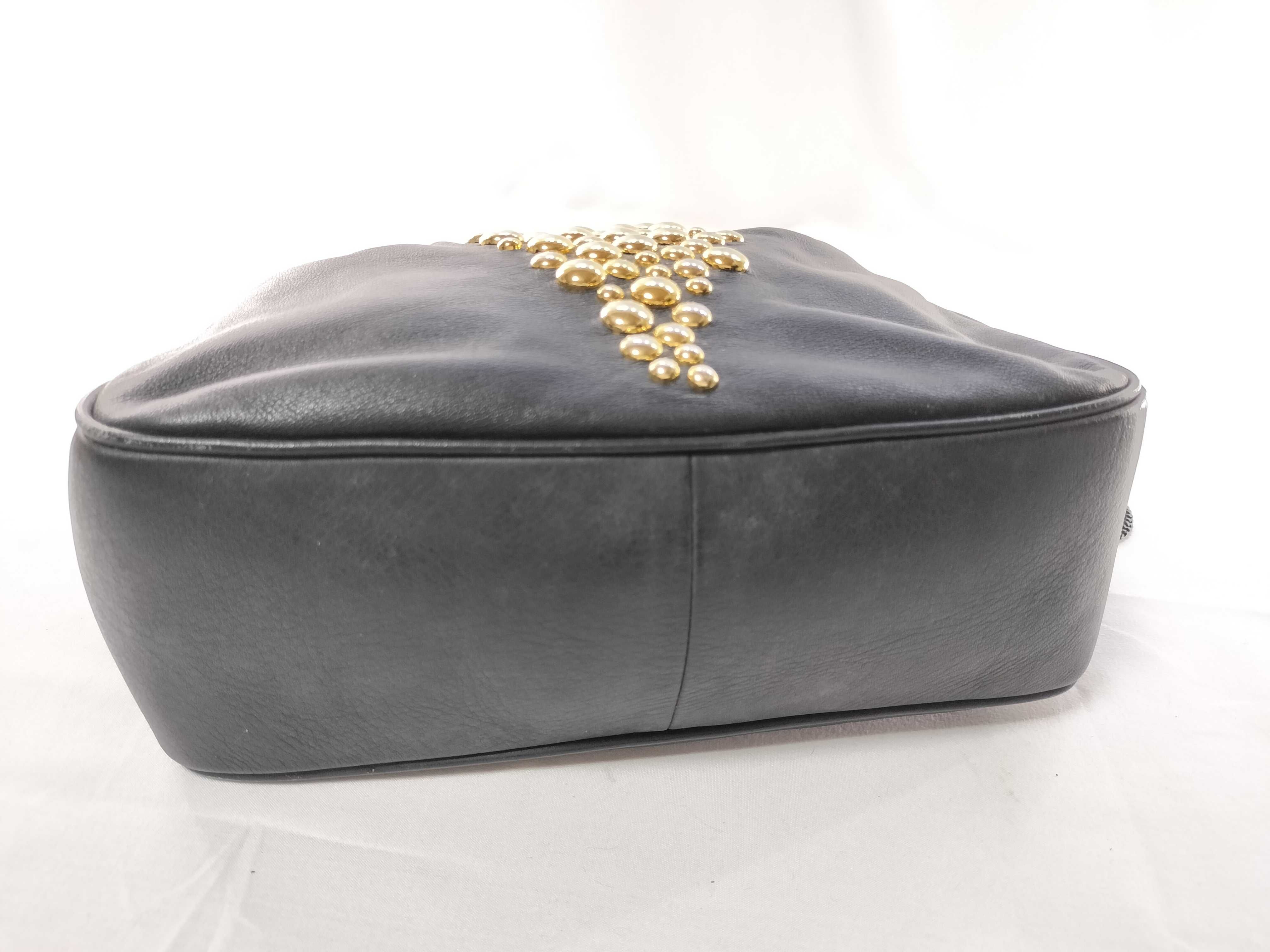 Leather Grape Drawstring Shoulder Bag — view 7