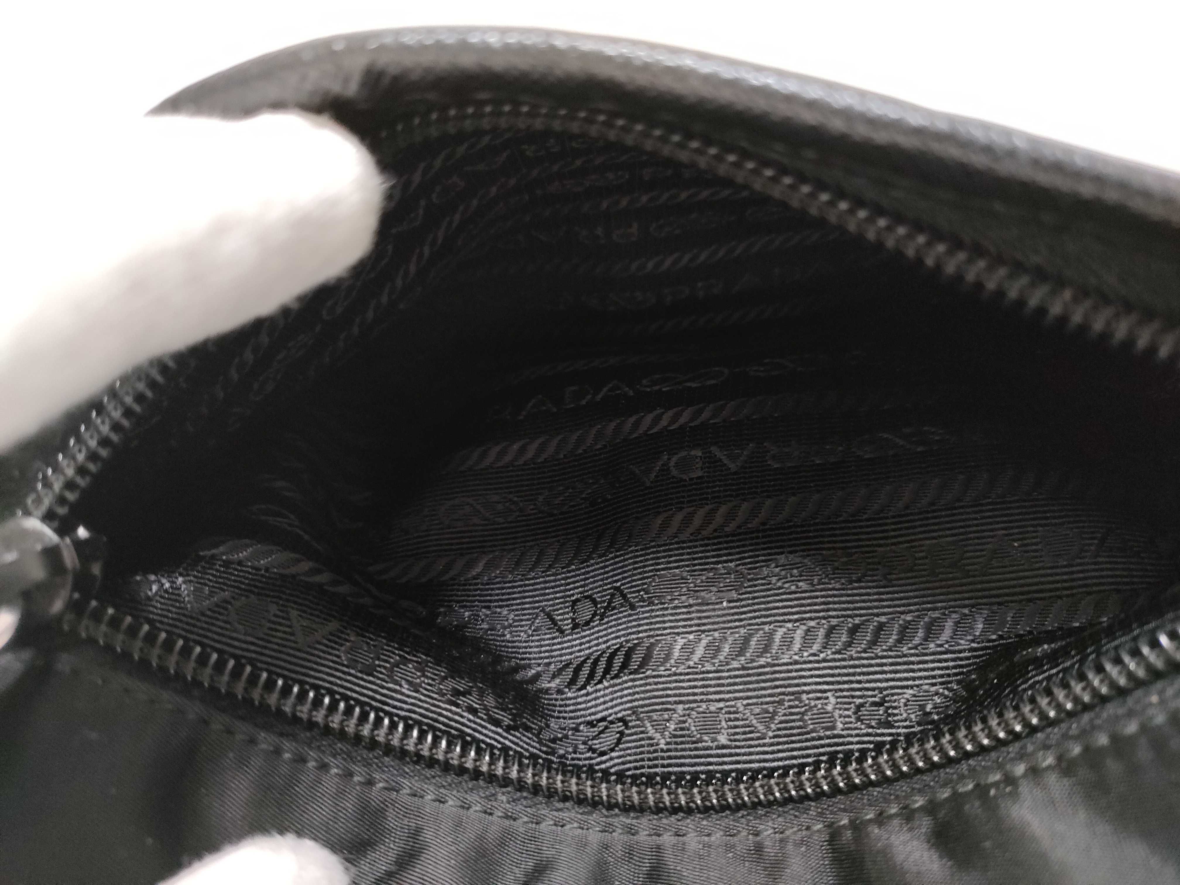 Nylon Shoulder Bag (2VH144) - RFID verified, Triangle logo, Logo belt, Saffiano nylon. — view 13