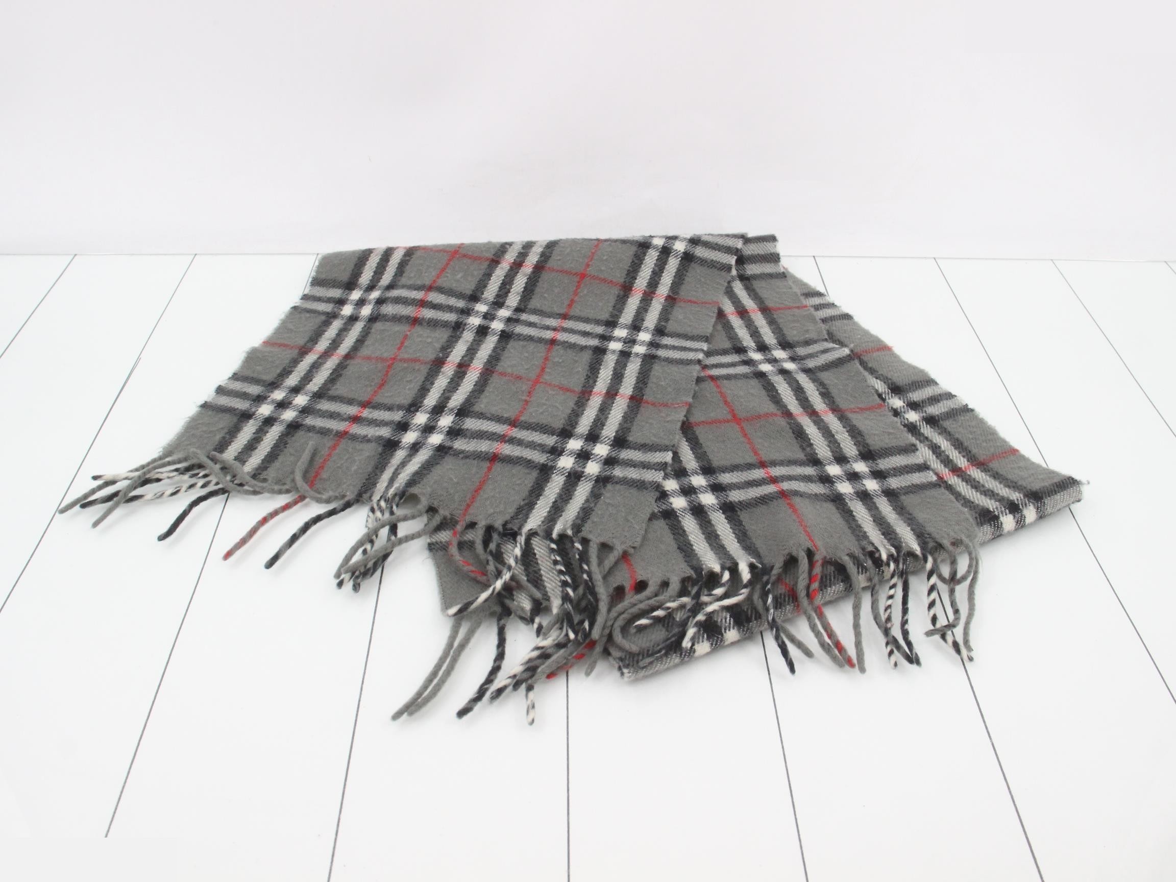 Scarf, Nova Check, Gray — view 2