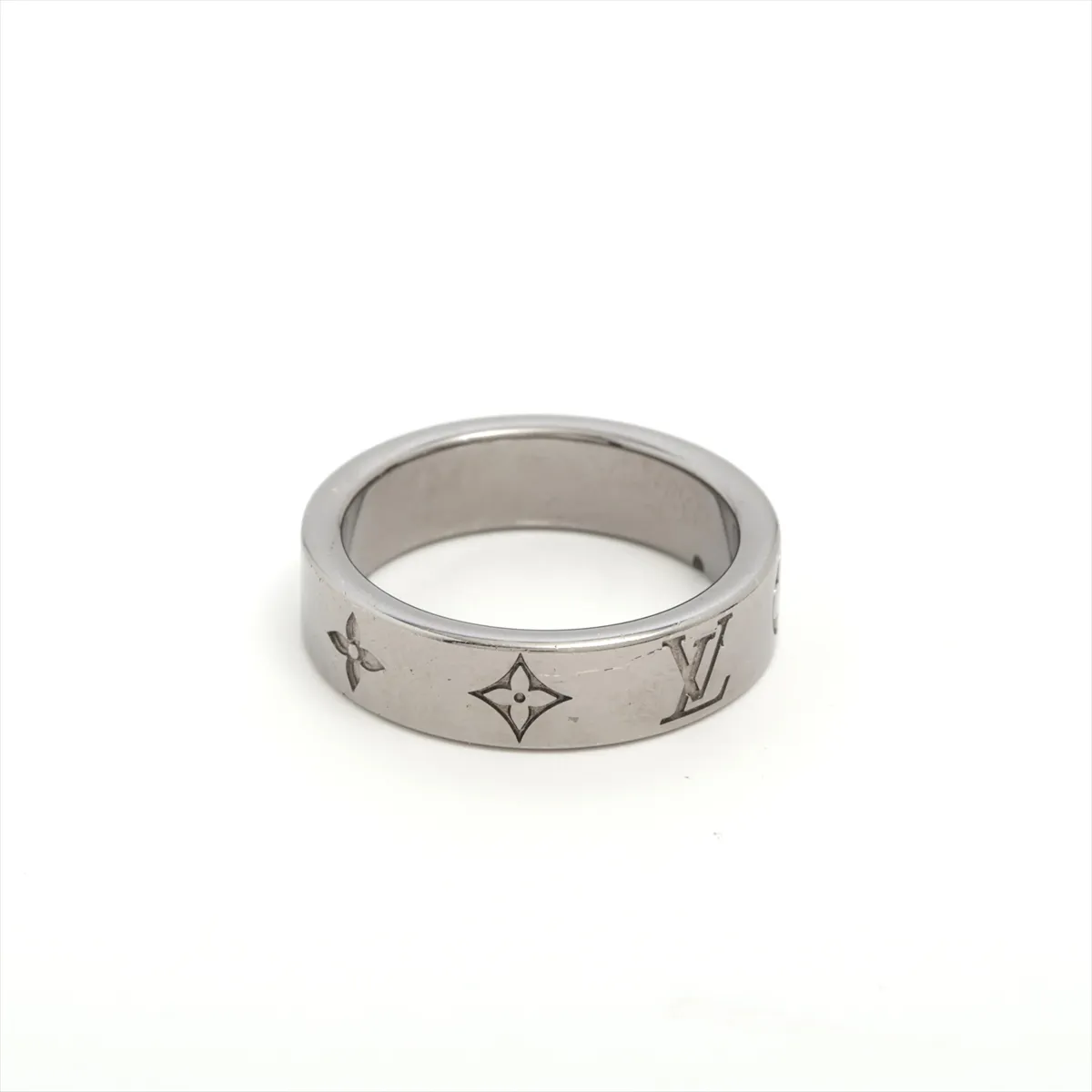 M1181L Ring LV Mosaic Thin RM2285 Ring L Metal Silver — view 2