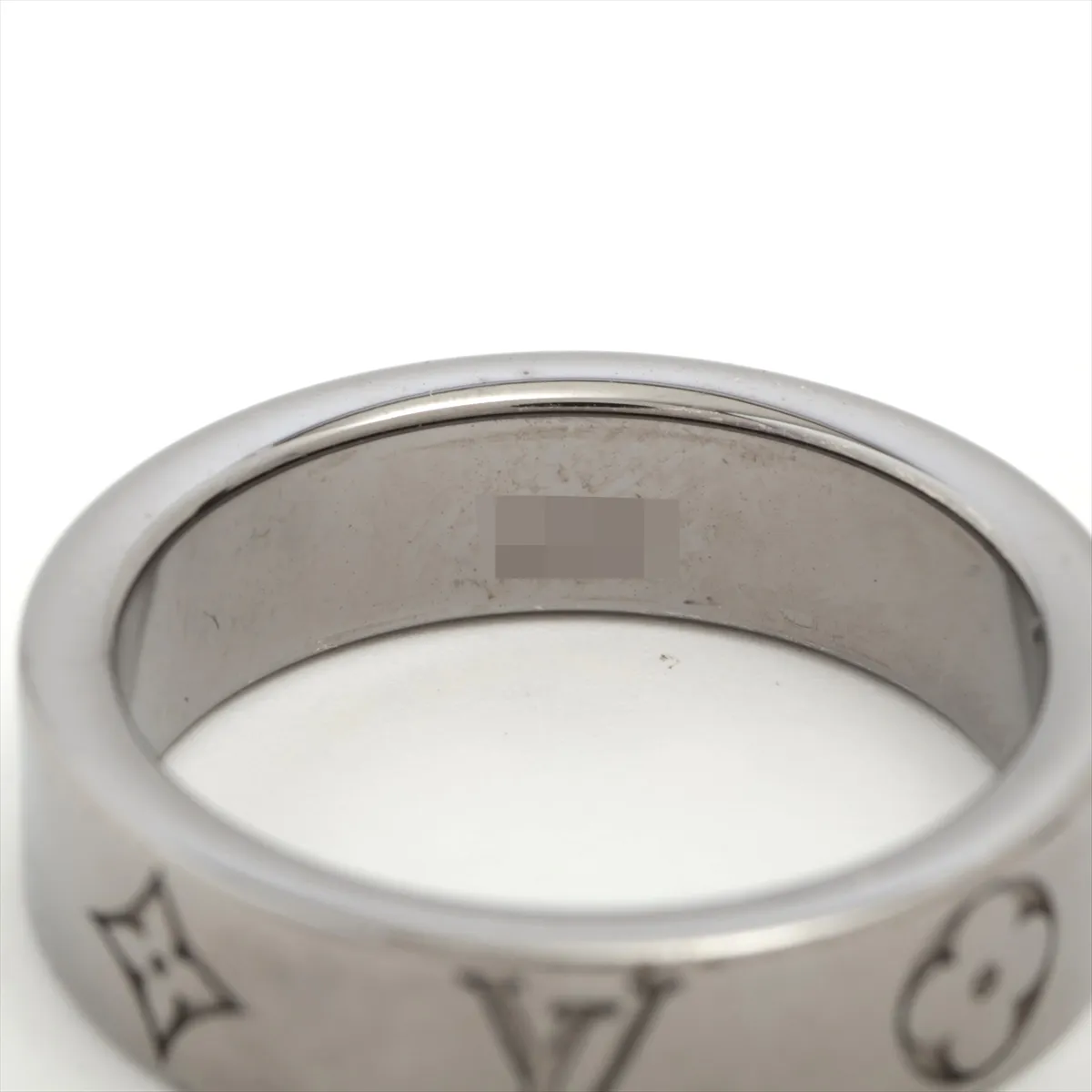 M1181L Ring LV Mosaic Thin RM2285 Ring L Metal Silver — view 3