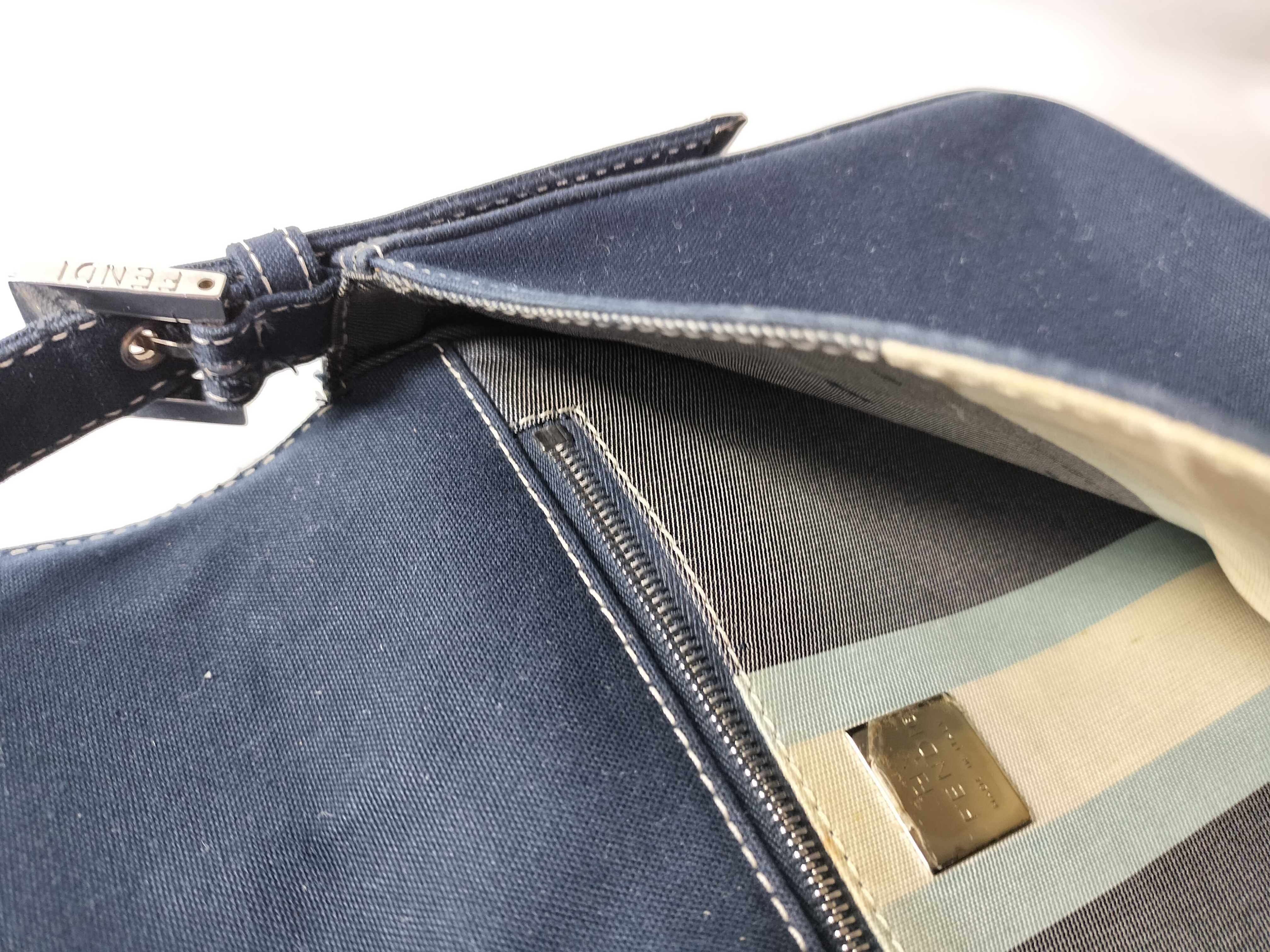 Mamma Bucket Marble Denim One-Shoulder Bag — view 11