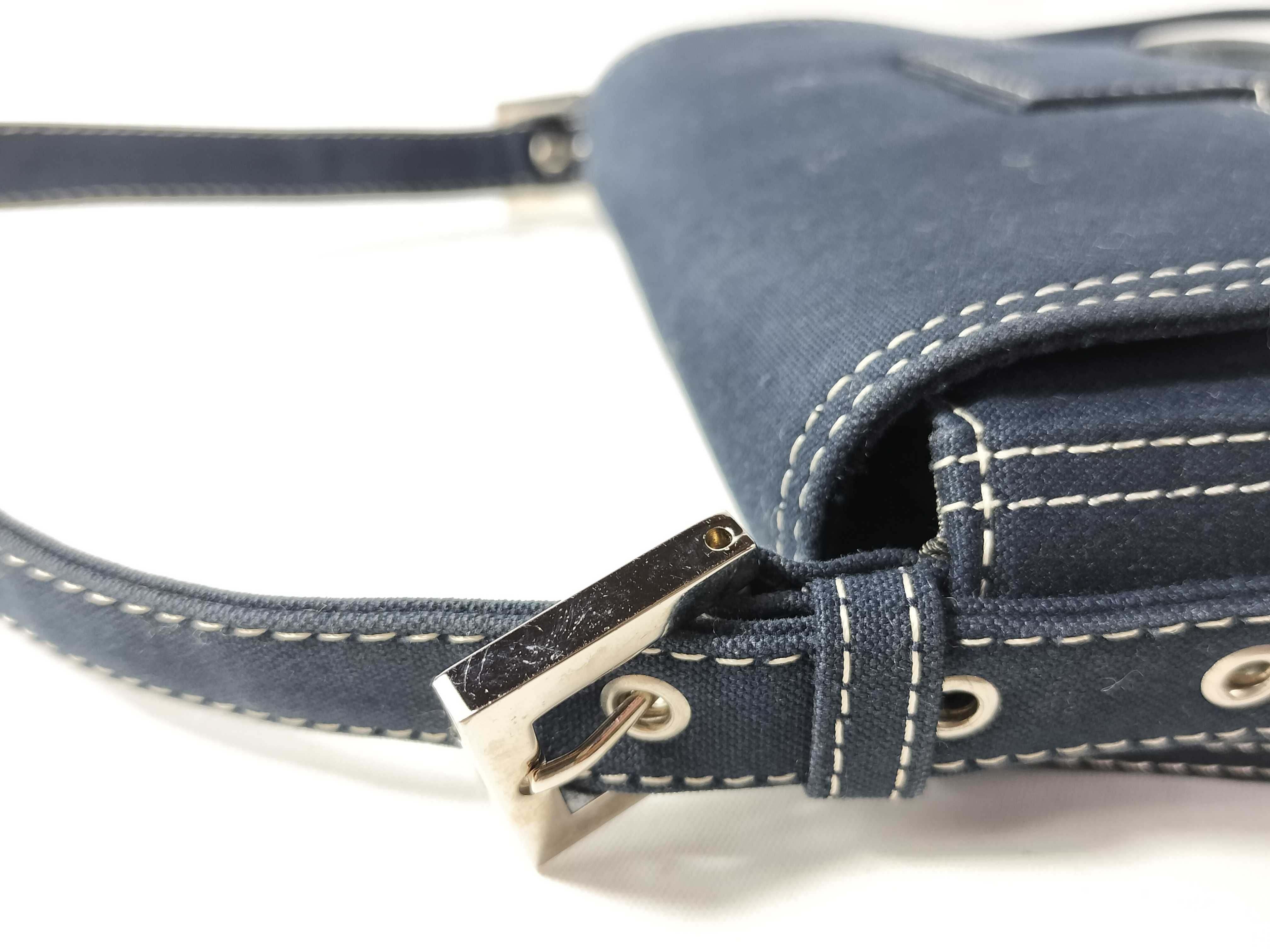 Mamma Bucket Marble Denim One-Shoulder Bag — view 4
