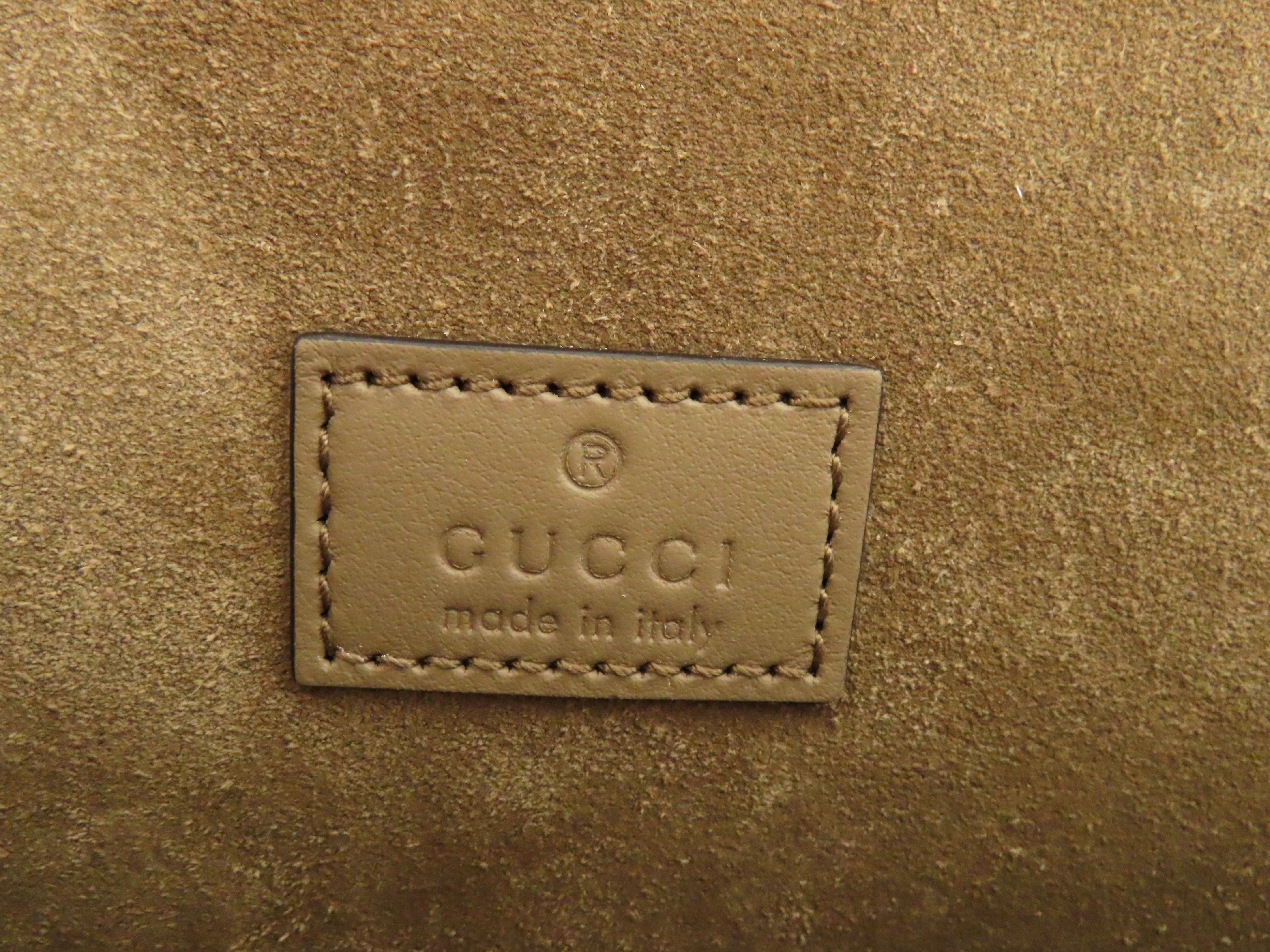 GG Supreme Dionysus PVC x Suede Chain Shoulder Bag, Beige, 499623 (Shoulder Bag) — view 12