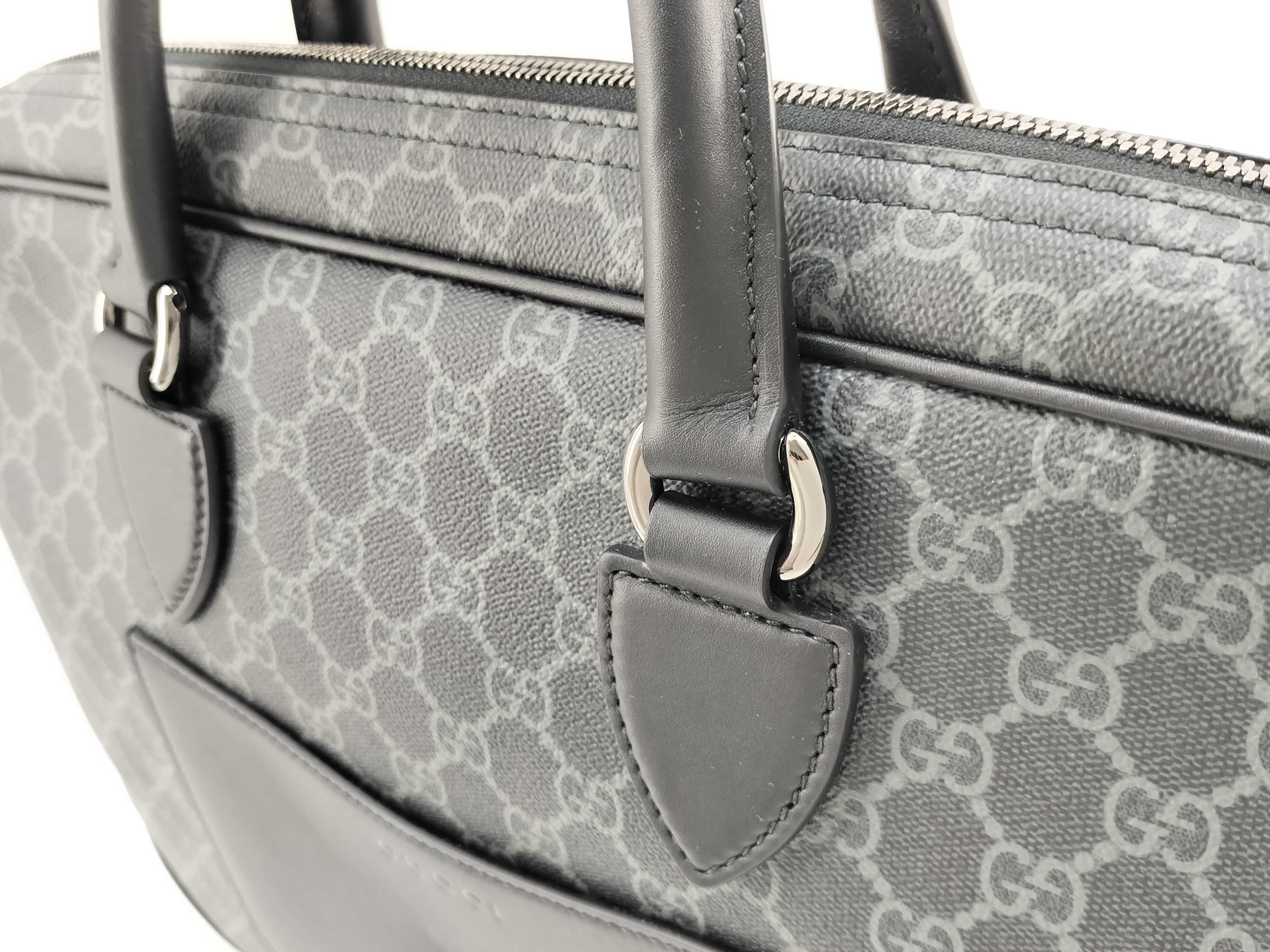 GG Supreme Briefcase, Unused, with Strap, Business Bag — view 3
