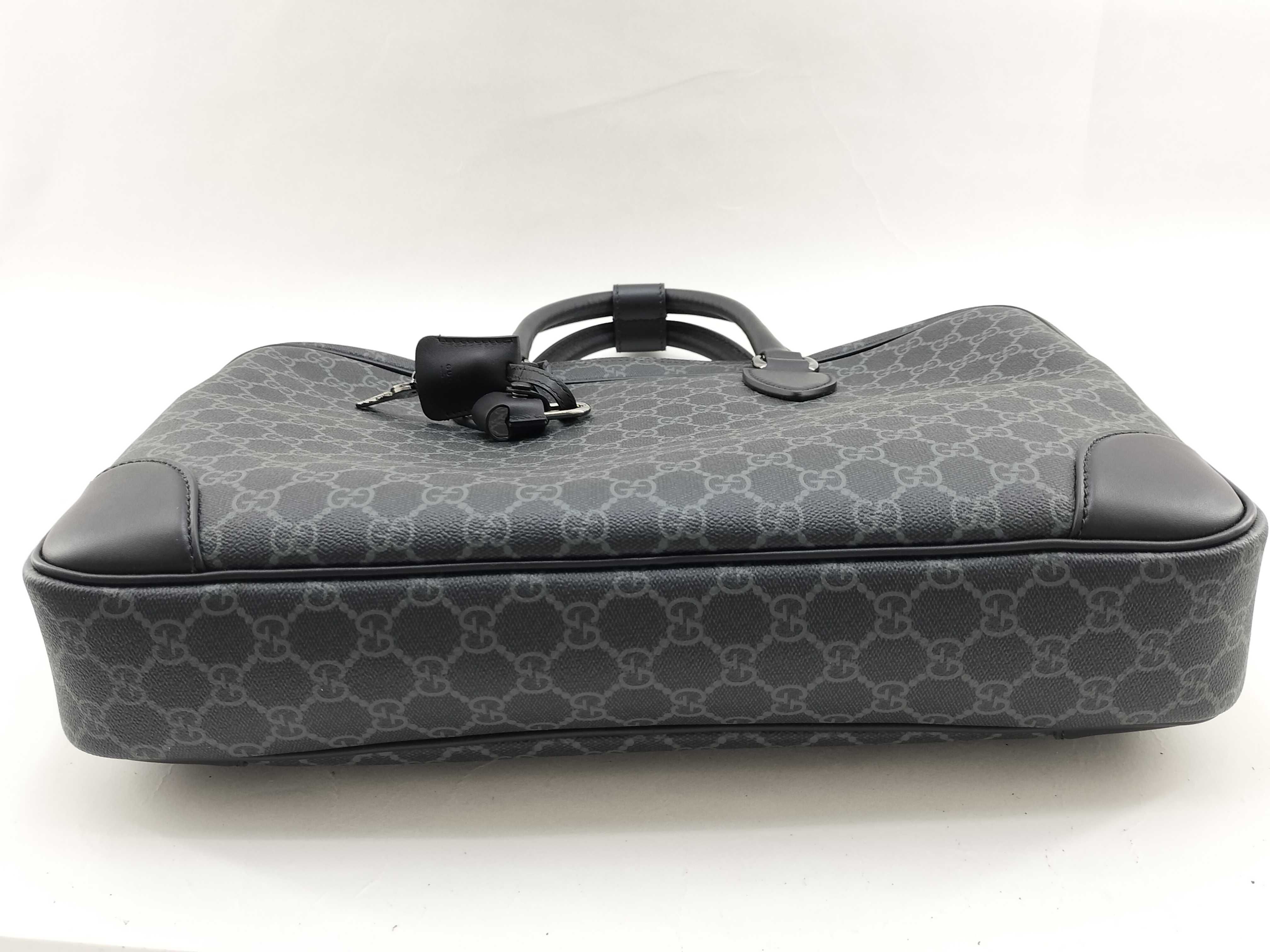GG Supreme Briefcase, Unused, with Strap, Business Bag — view 7