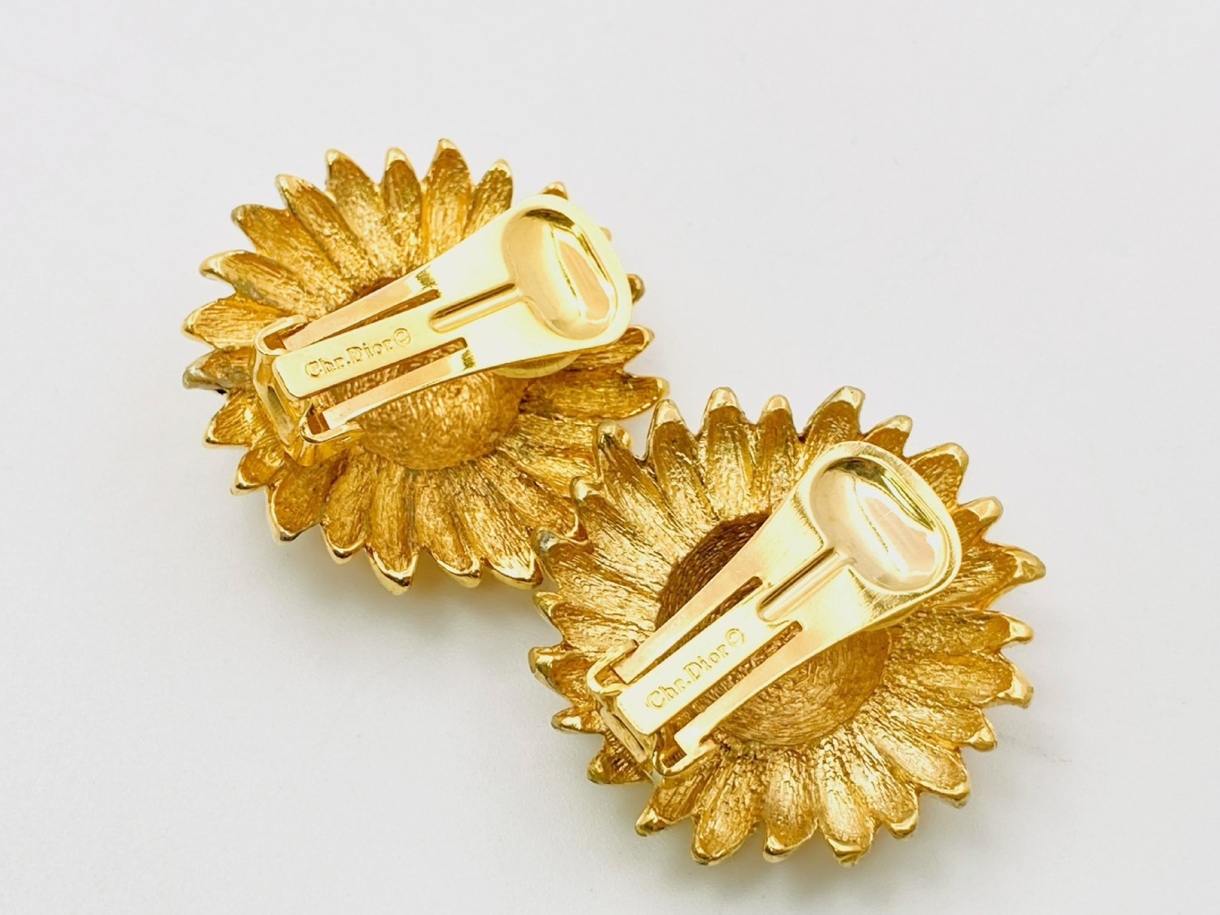 Sun & Moon & Star Rhinestone Earrings (Gold Earrings) — view 3