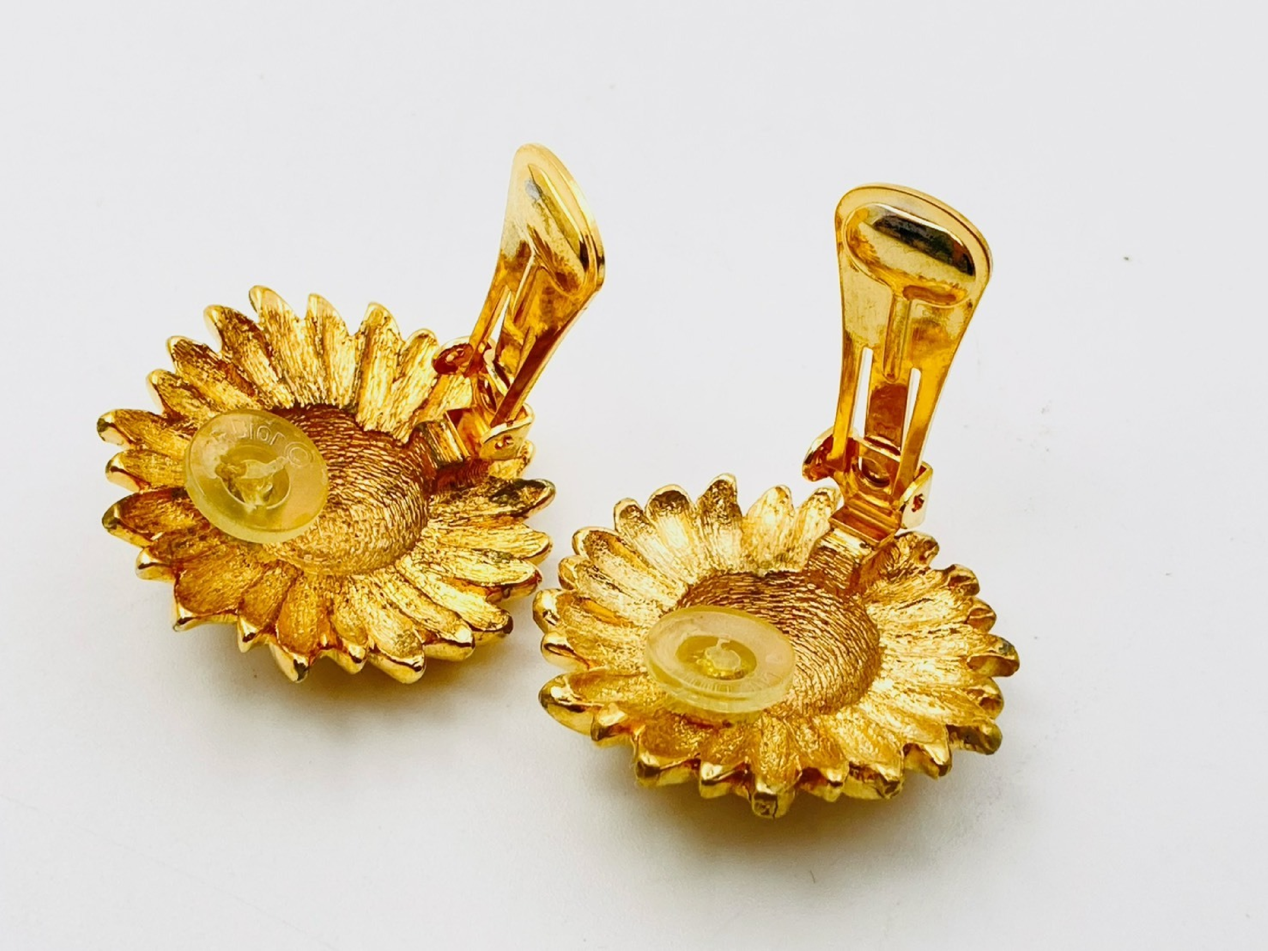 Sun & Moon & Star Rhinestone Earrings (Gold Earrings) — view 4