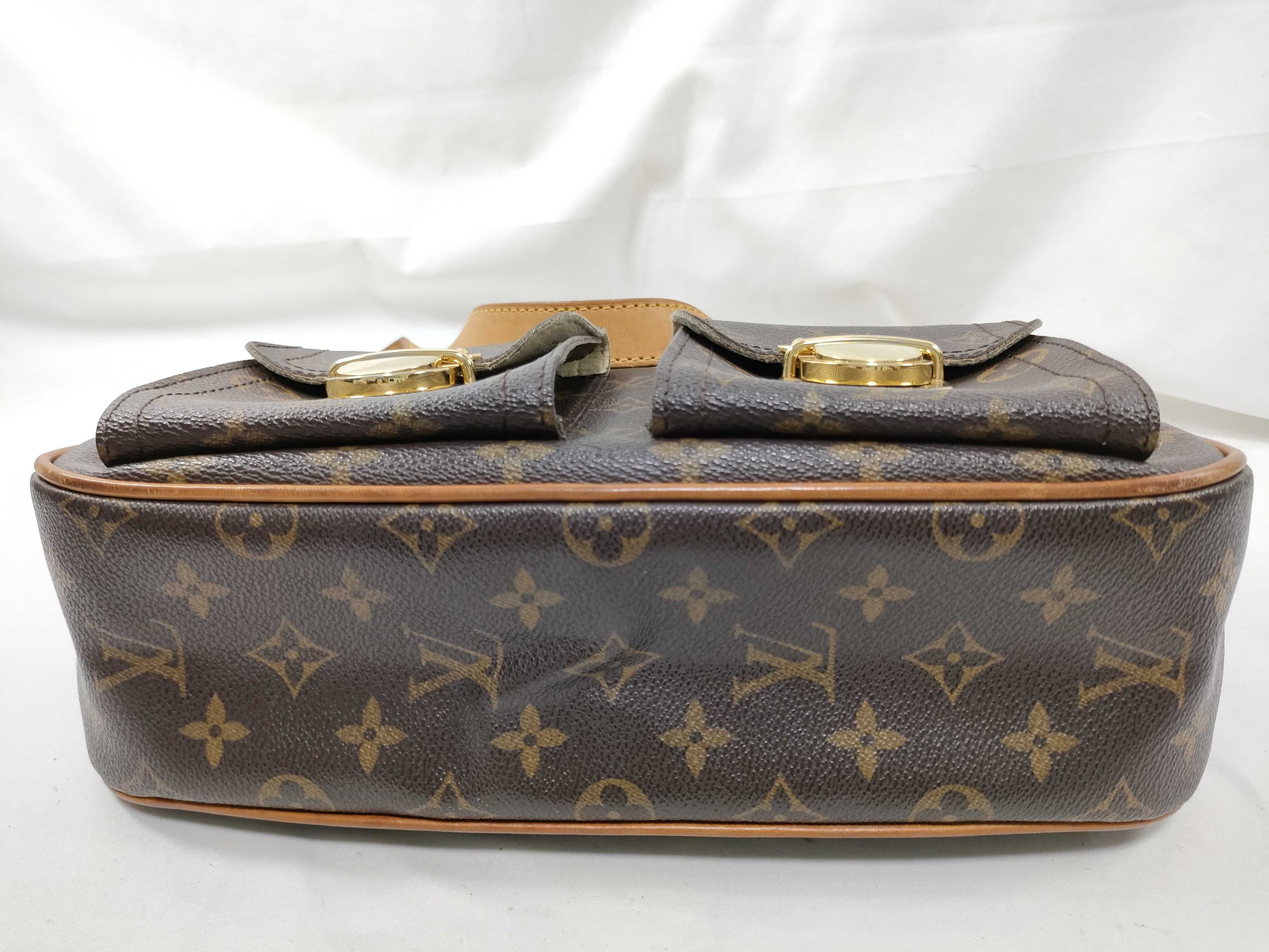 Monogram Louis Vuitton Brown Monogram Hudson GM M40045 Shoulder Bag — view 7