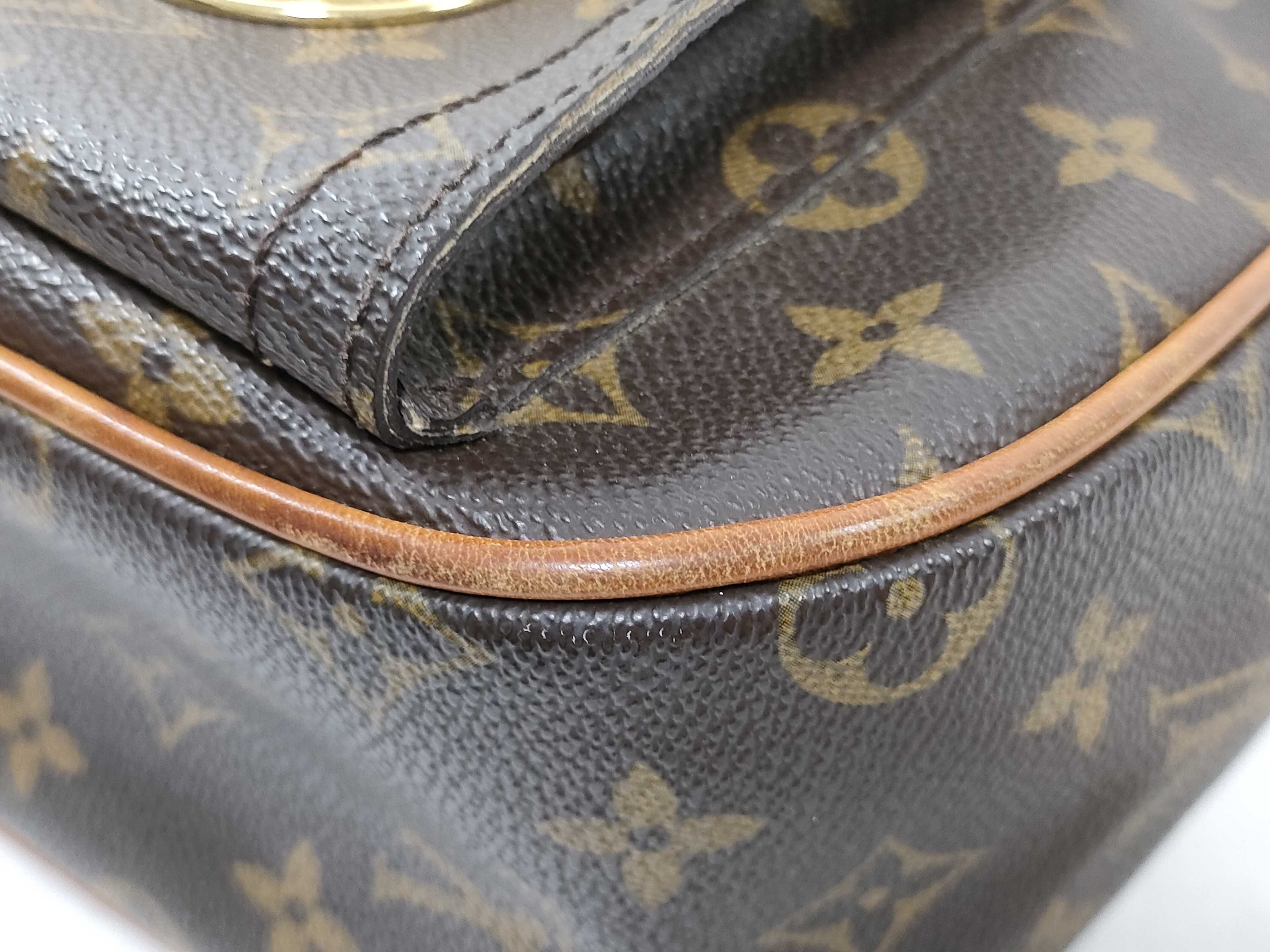 Monogram Louis Vuitton Brown Monogram Hudson GM M40045 Shoulder Bag — view 8