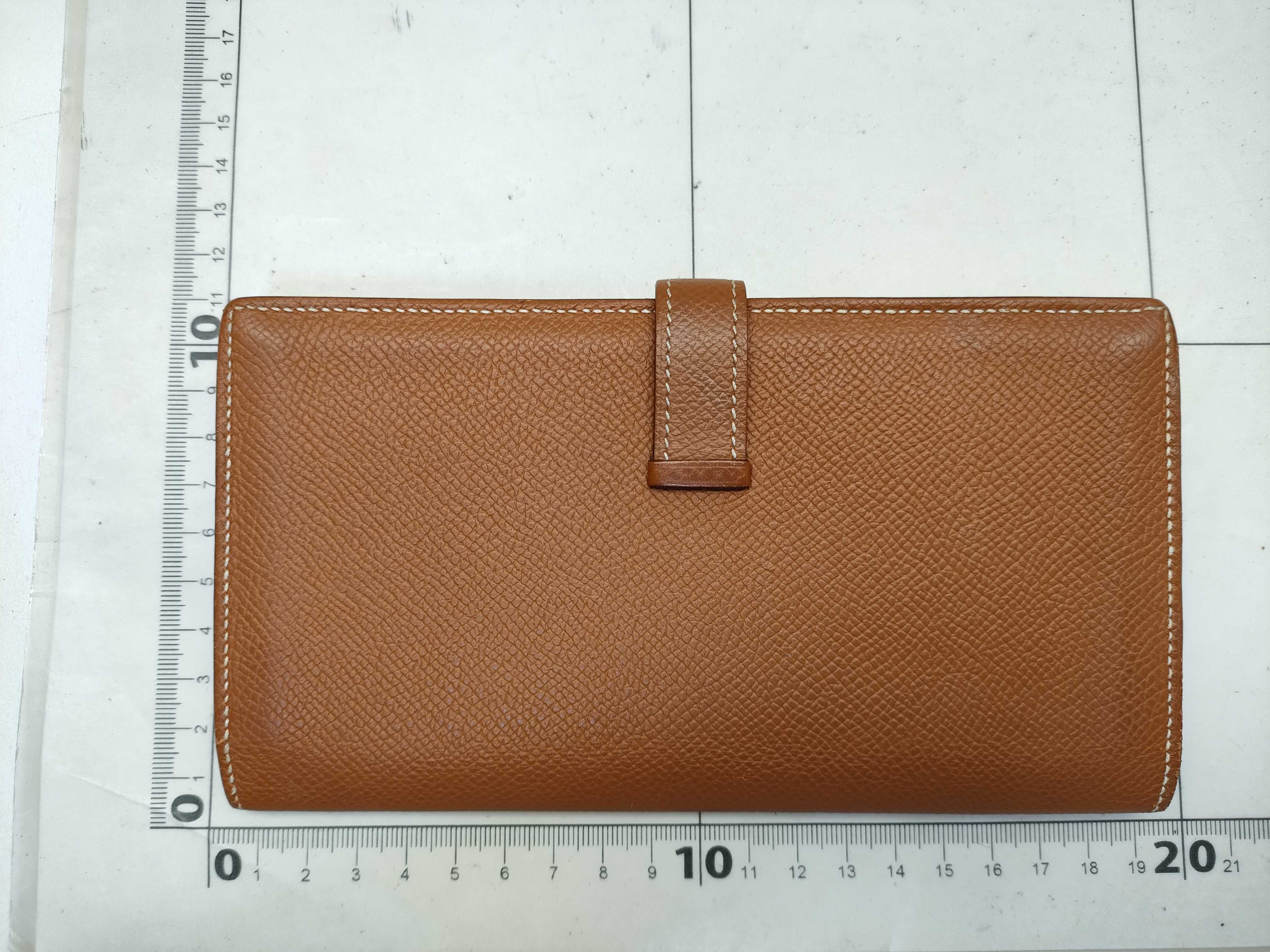 Bearn Soufflé Long Wallet A Stamp Camel Epsom Wallet — view 2