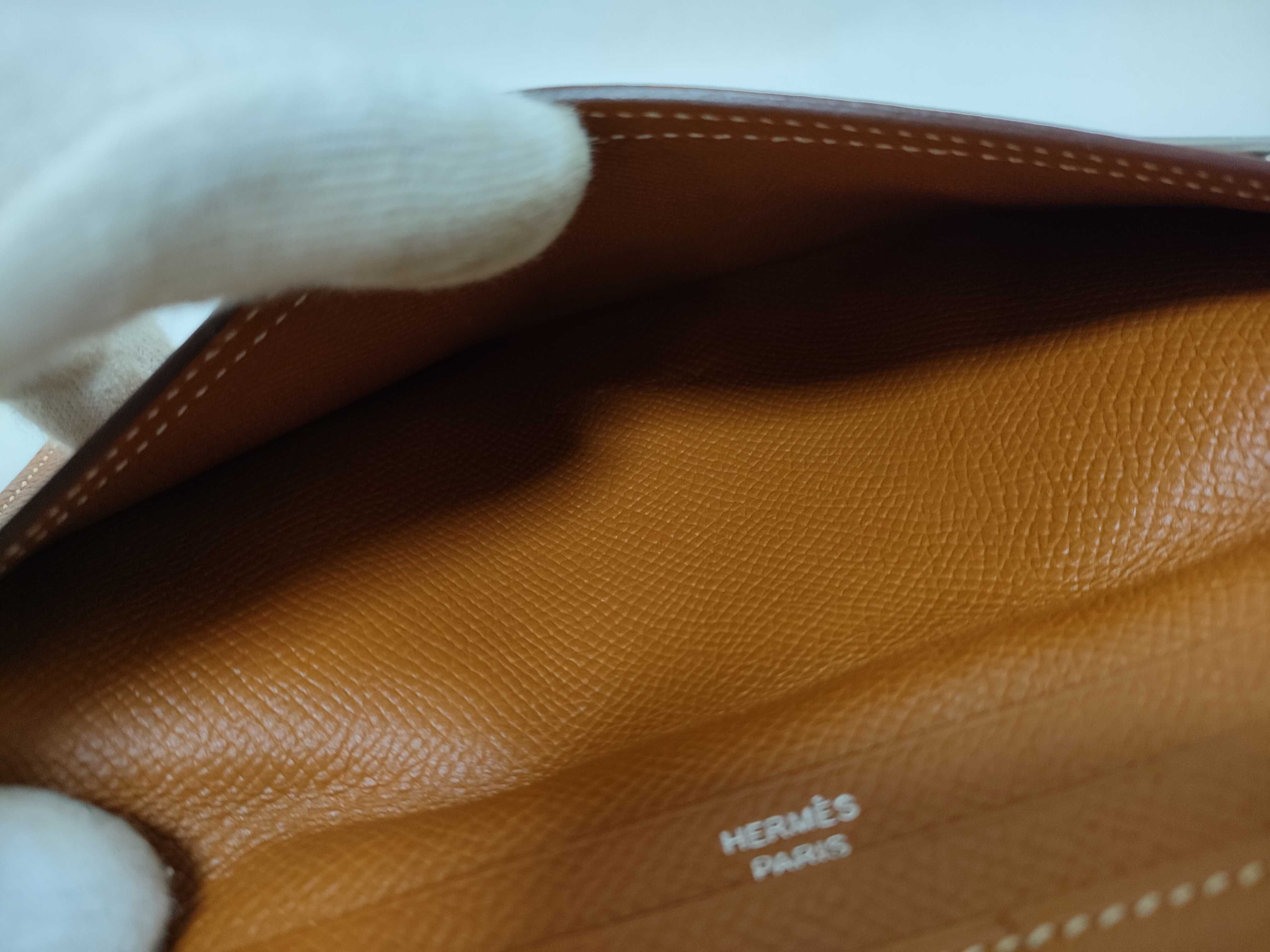 Bearn Soufflé Long Wallet A Stamp Camel Epsom Wallet — view 11