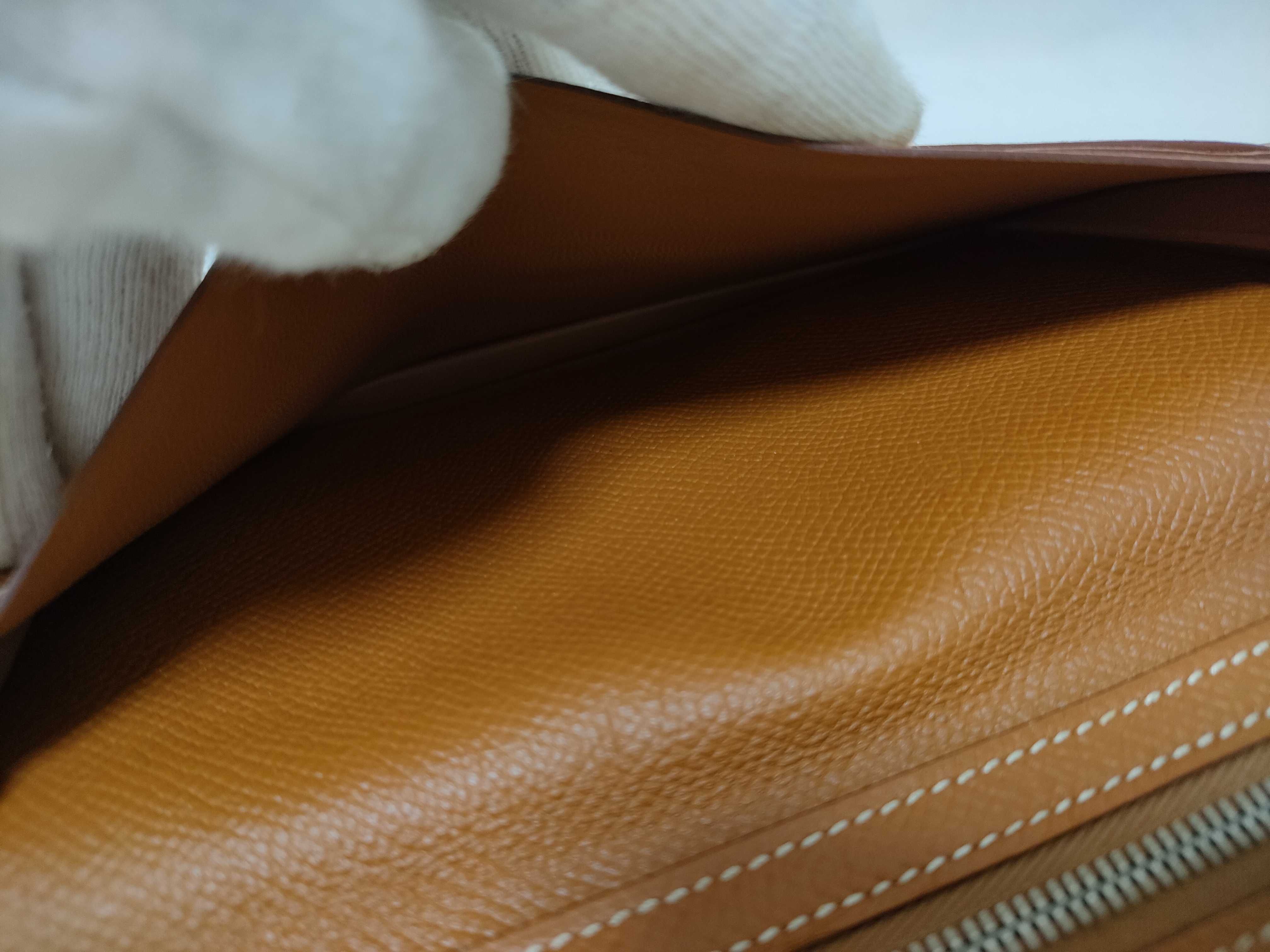 Bearn Soufflé Long Wallet A Stamp Camel Epsom Wallet — view 12