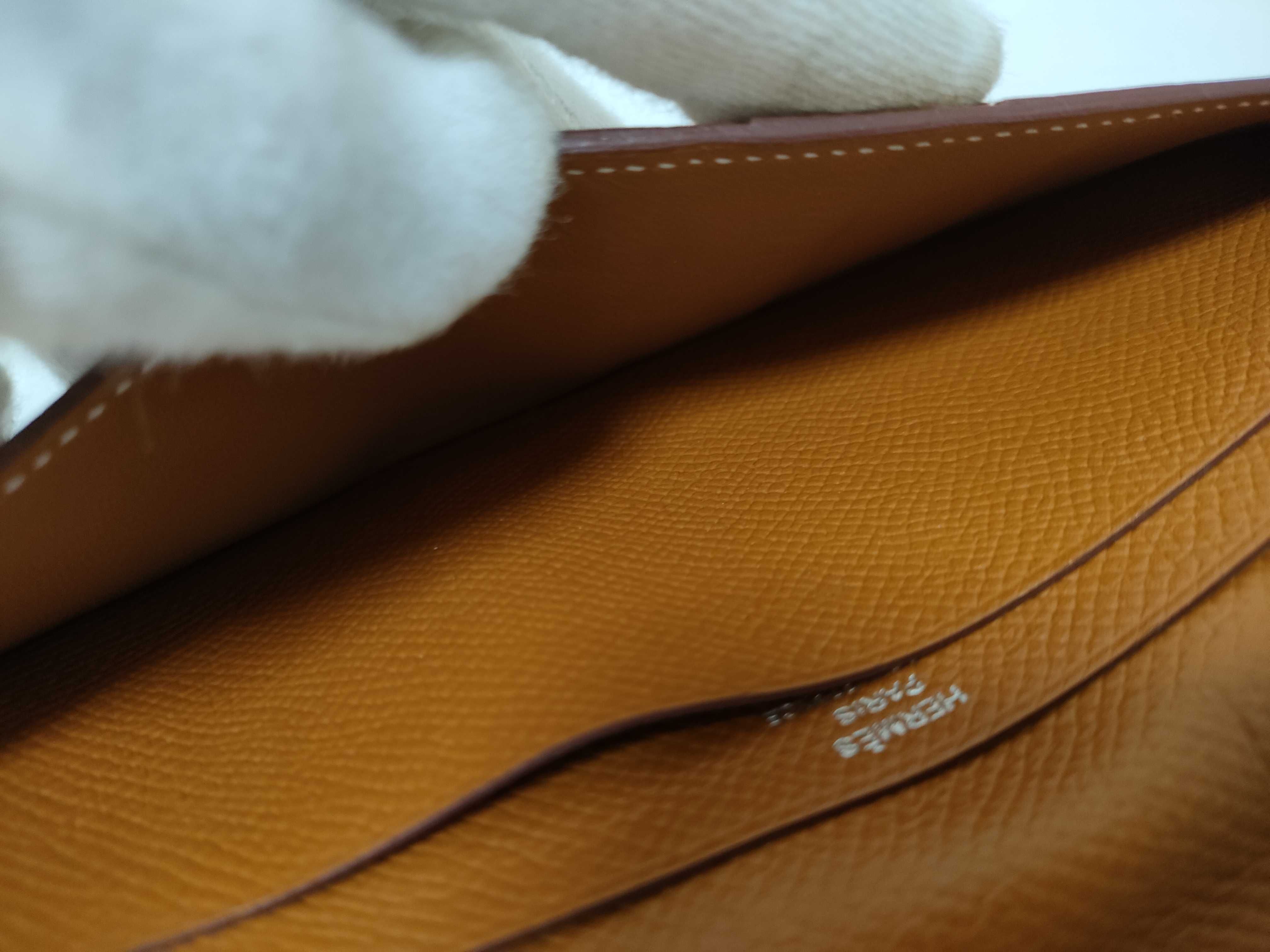 Bearn Soufflé Long Wallet A Stamp Camel Epsom Wallet — view 14