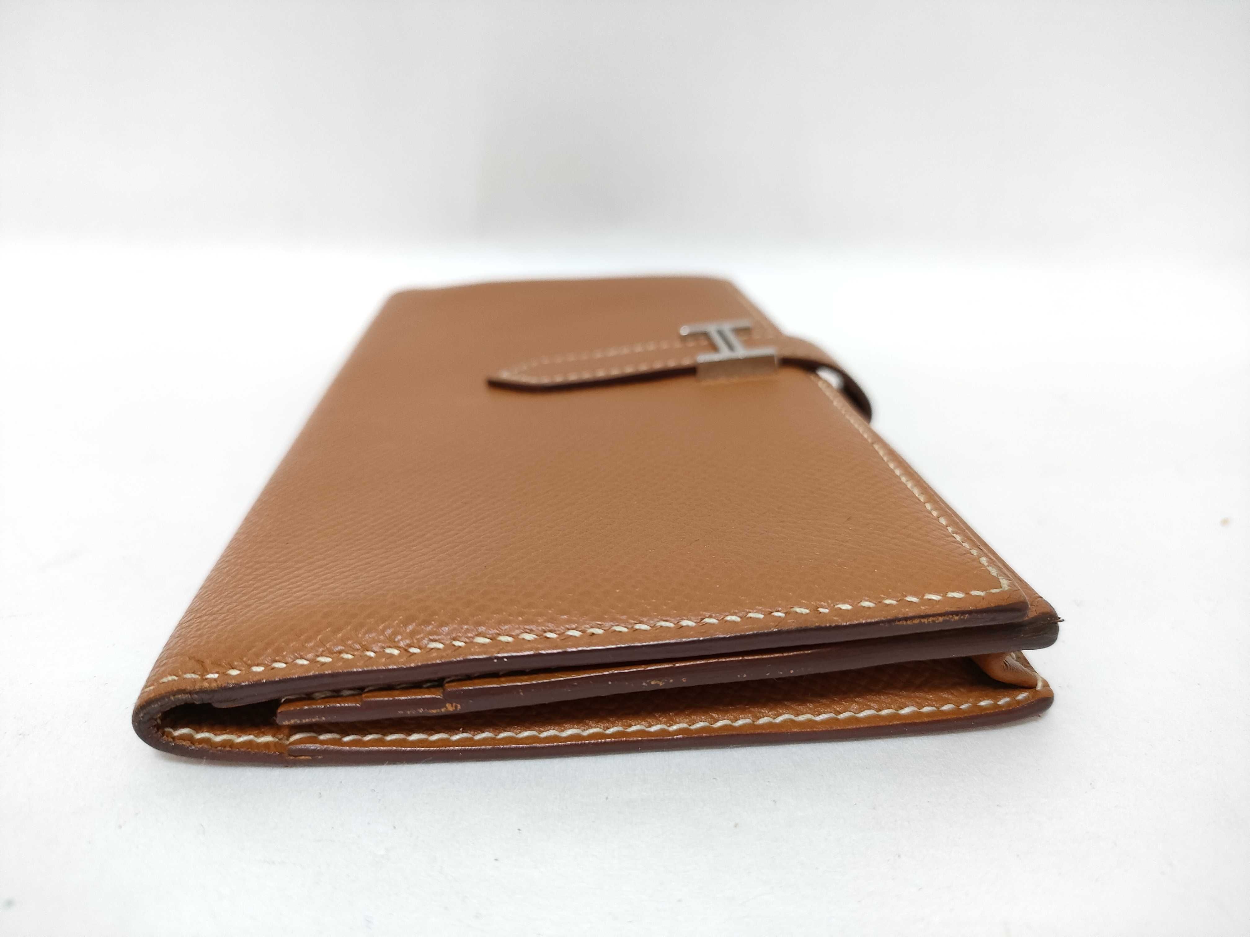 Bearn Soufflé Long Wallet A Stamp Camel Epsom Wallet — view 3