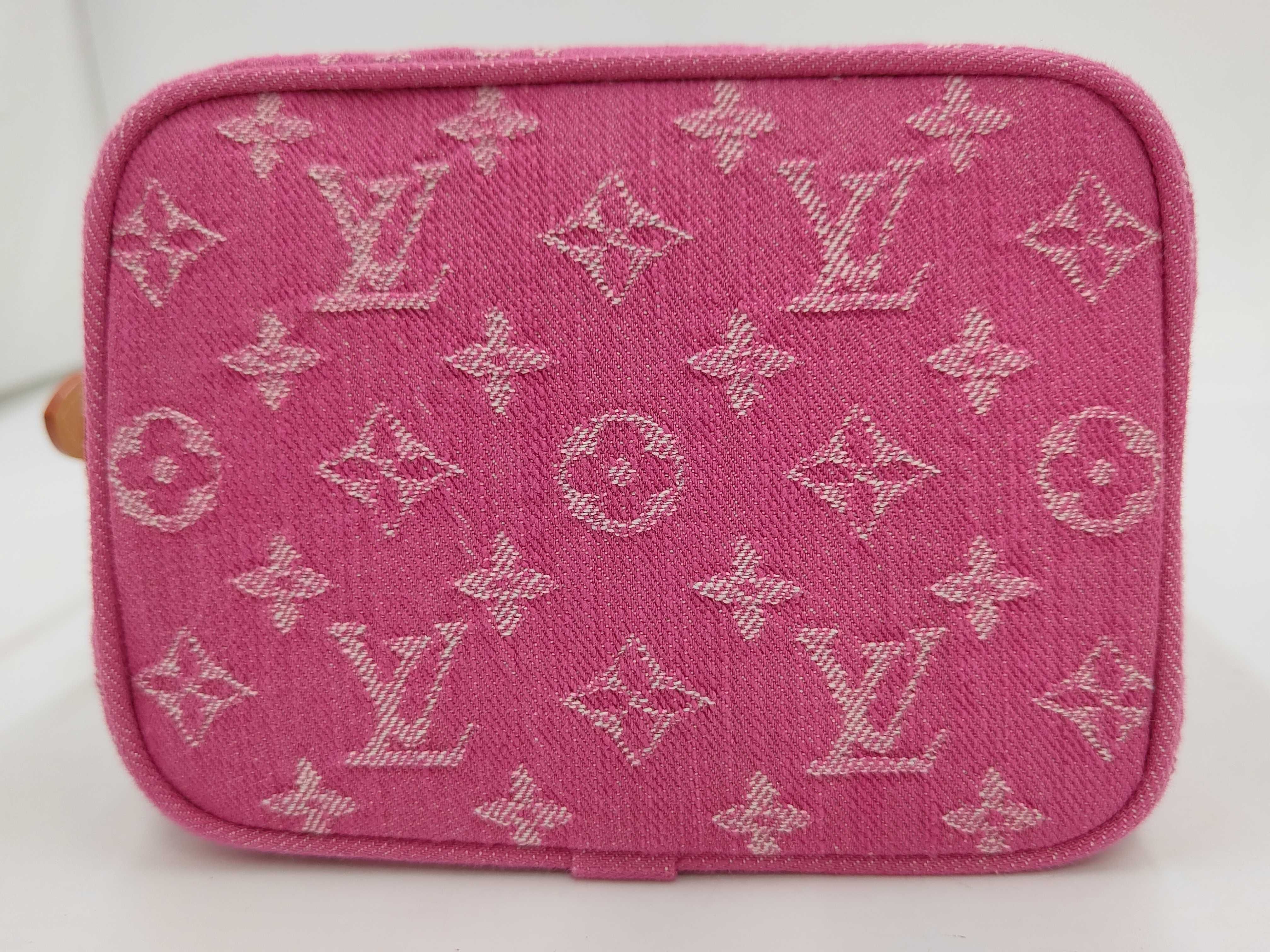Denim Rendezvous All-in-BB Pink M27626 RFID Strap Tote Bag — view 3