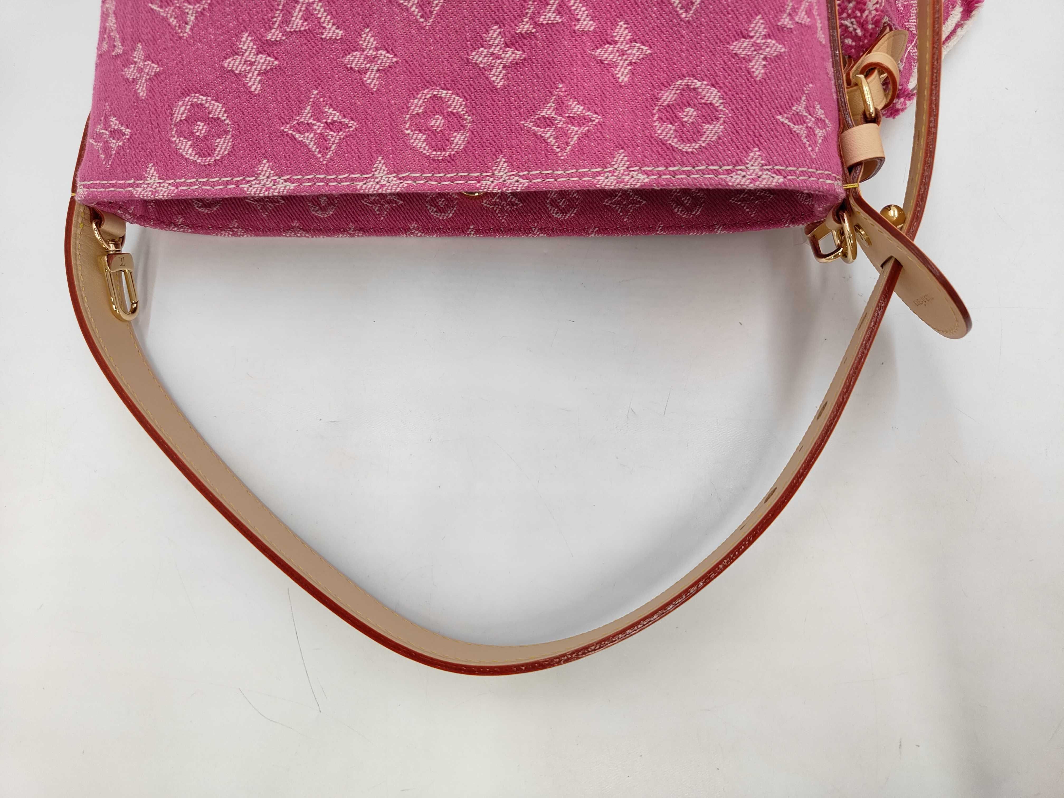 Denim Rendezvous All-in-BB Pink M27626 RFID Strap Tote Bag — view 5