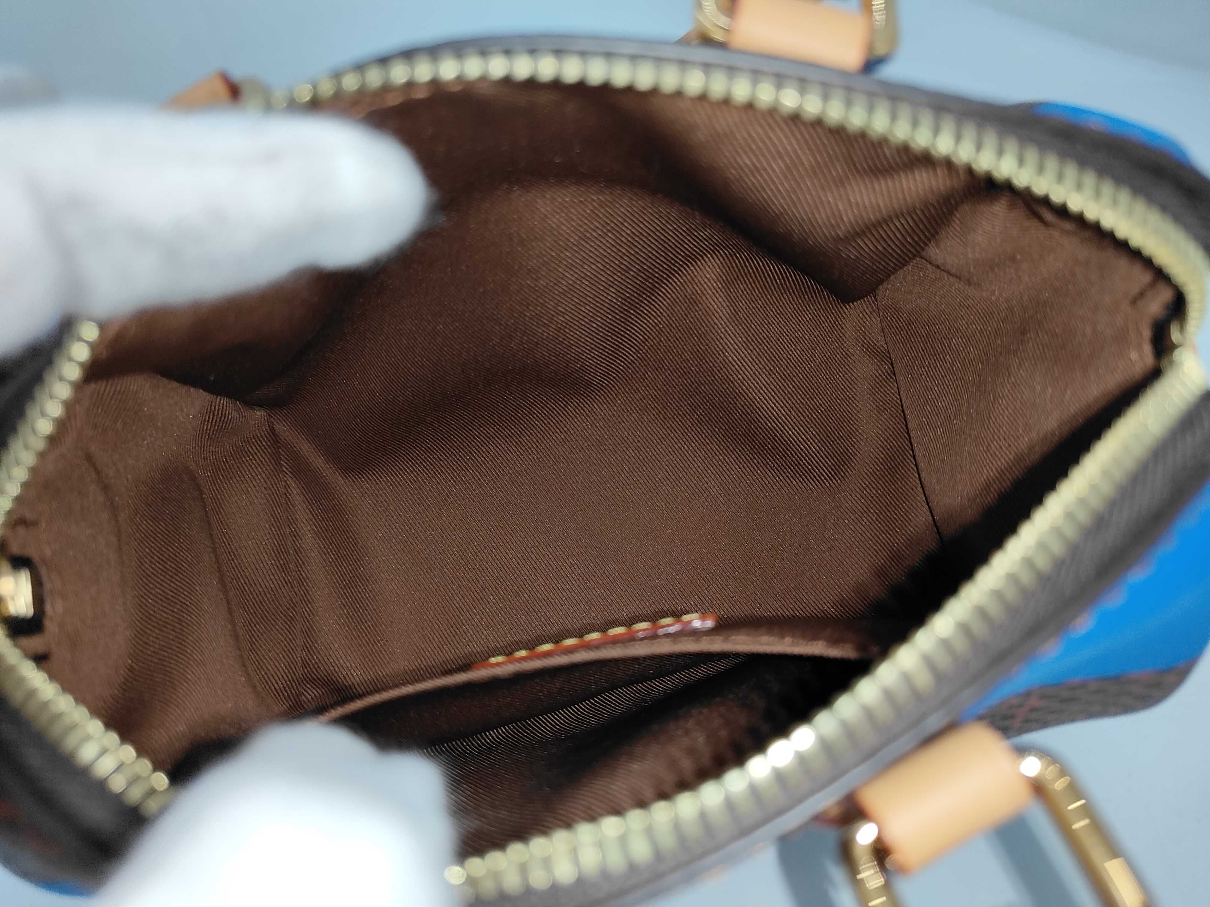 Speedy Bandoulière 18 Damier Pop Blue N40595 RFID Shoulder Bag — view 8