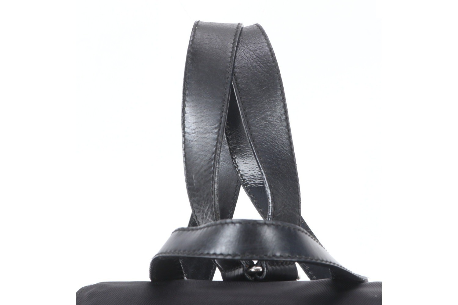 Leather Nylon Backpack — view 2