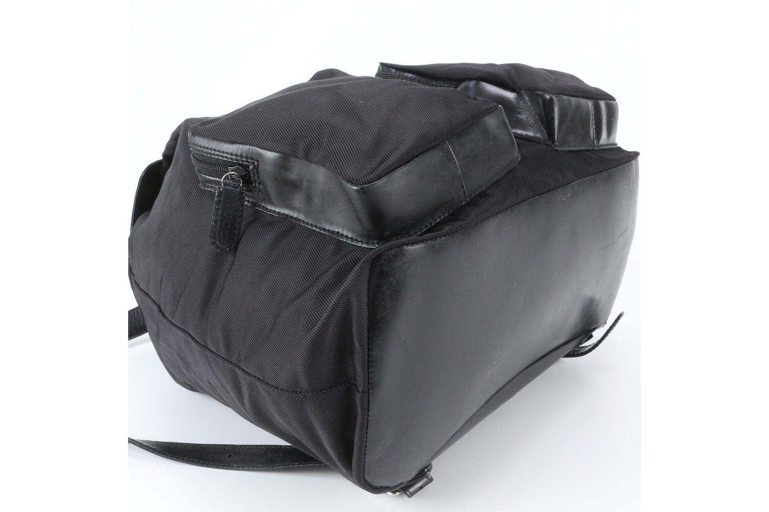 Leather Nylon Backpack — view 4