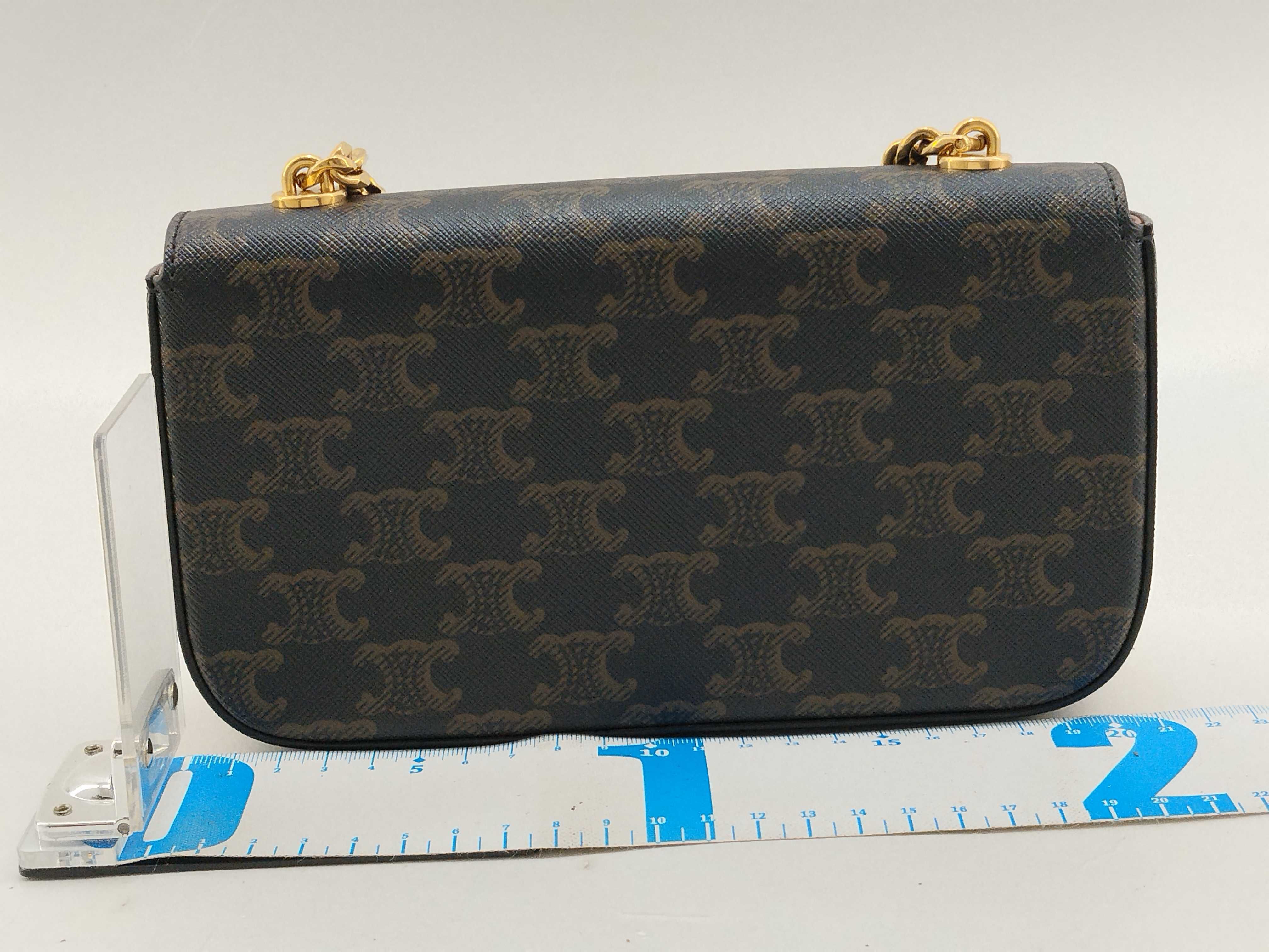 Triomphe Chain Shoulder Bag — view 2