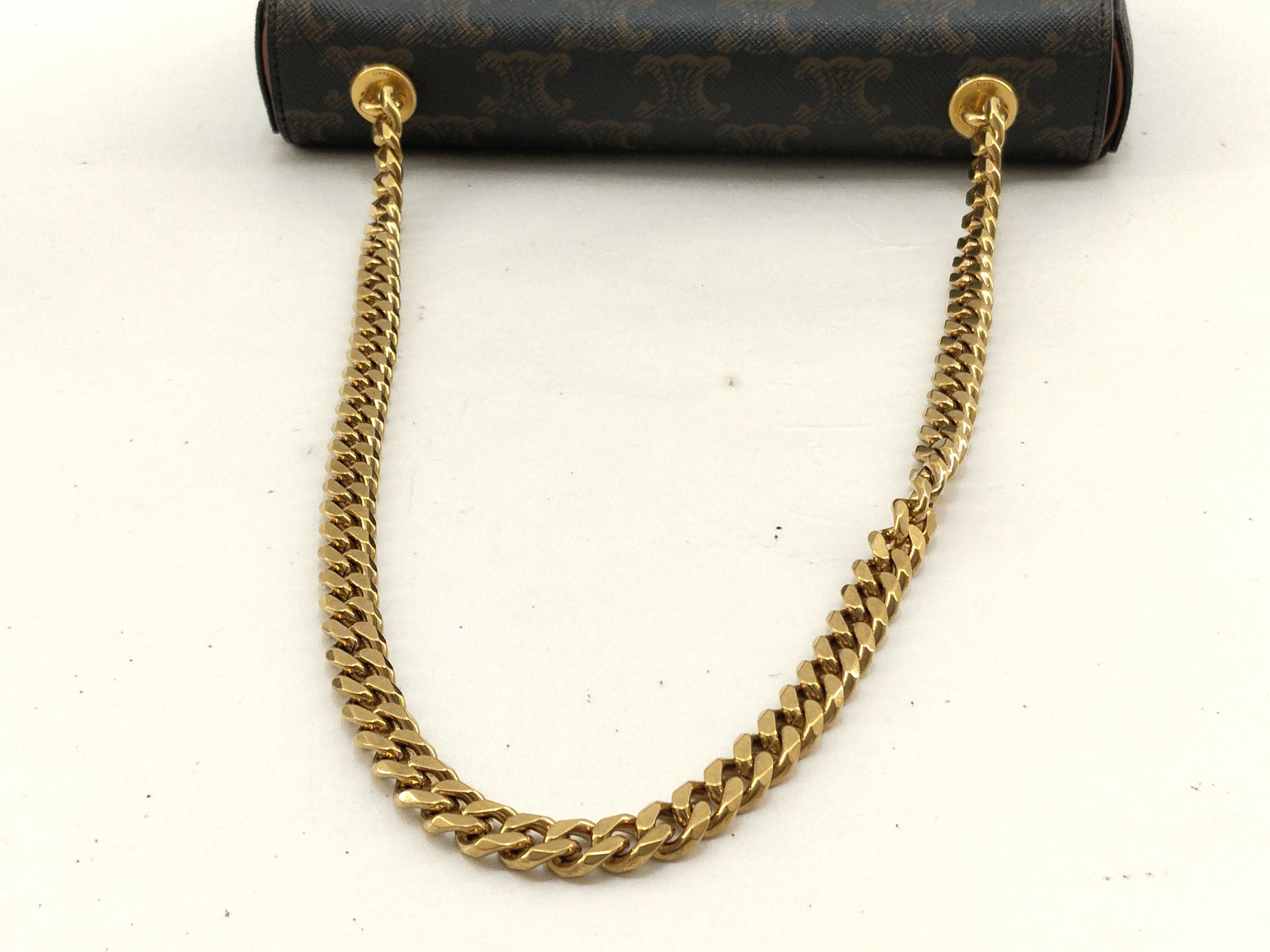 Triomphe Chain Shoulder Bag — view 7