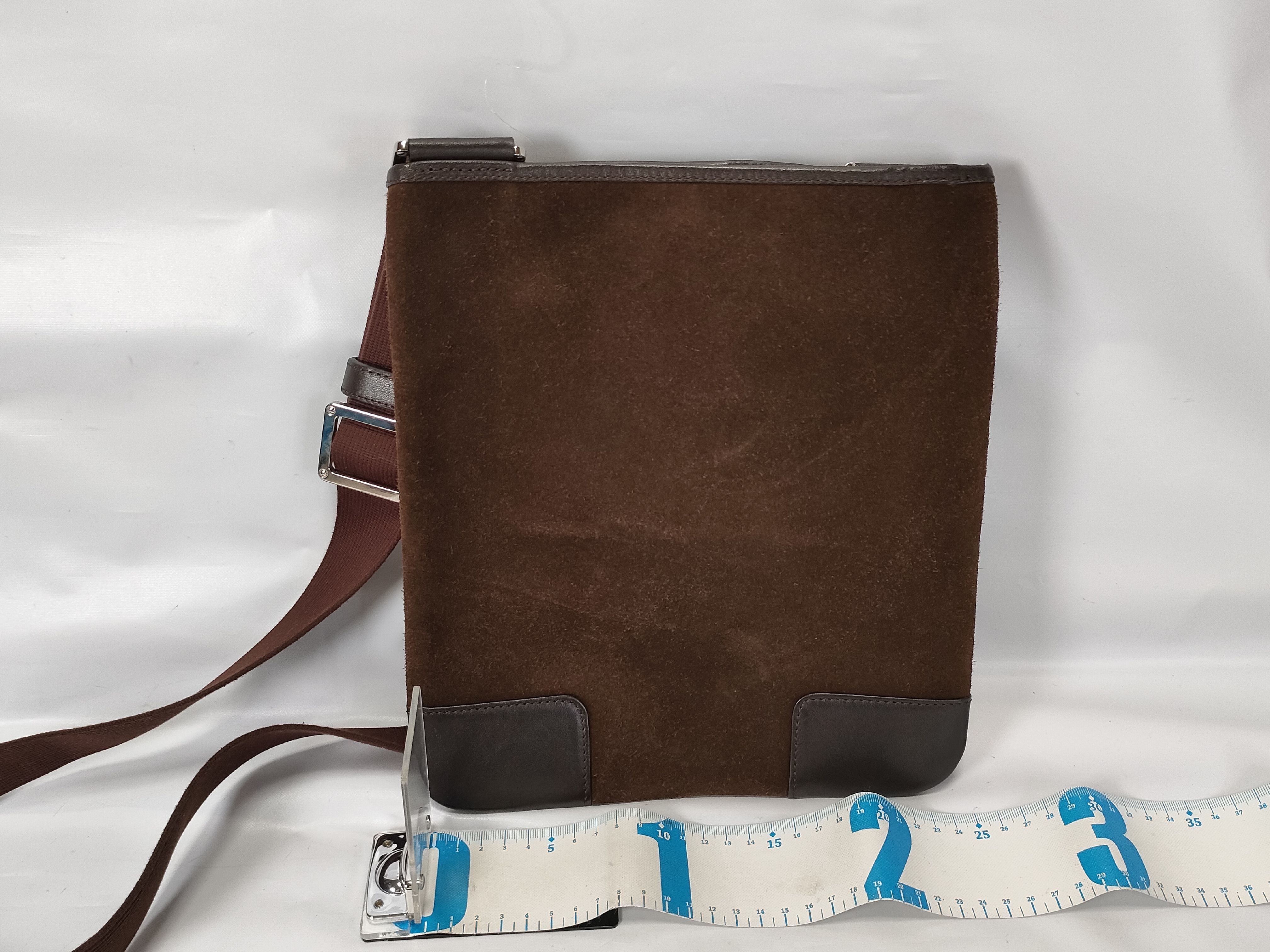 Anagram Suede Shoulder Bag — view 2