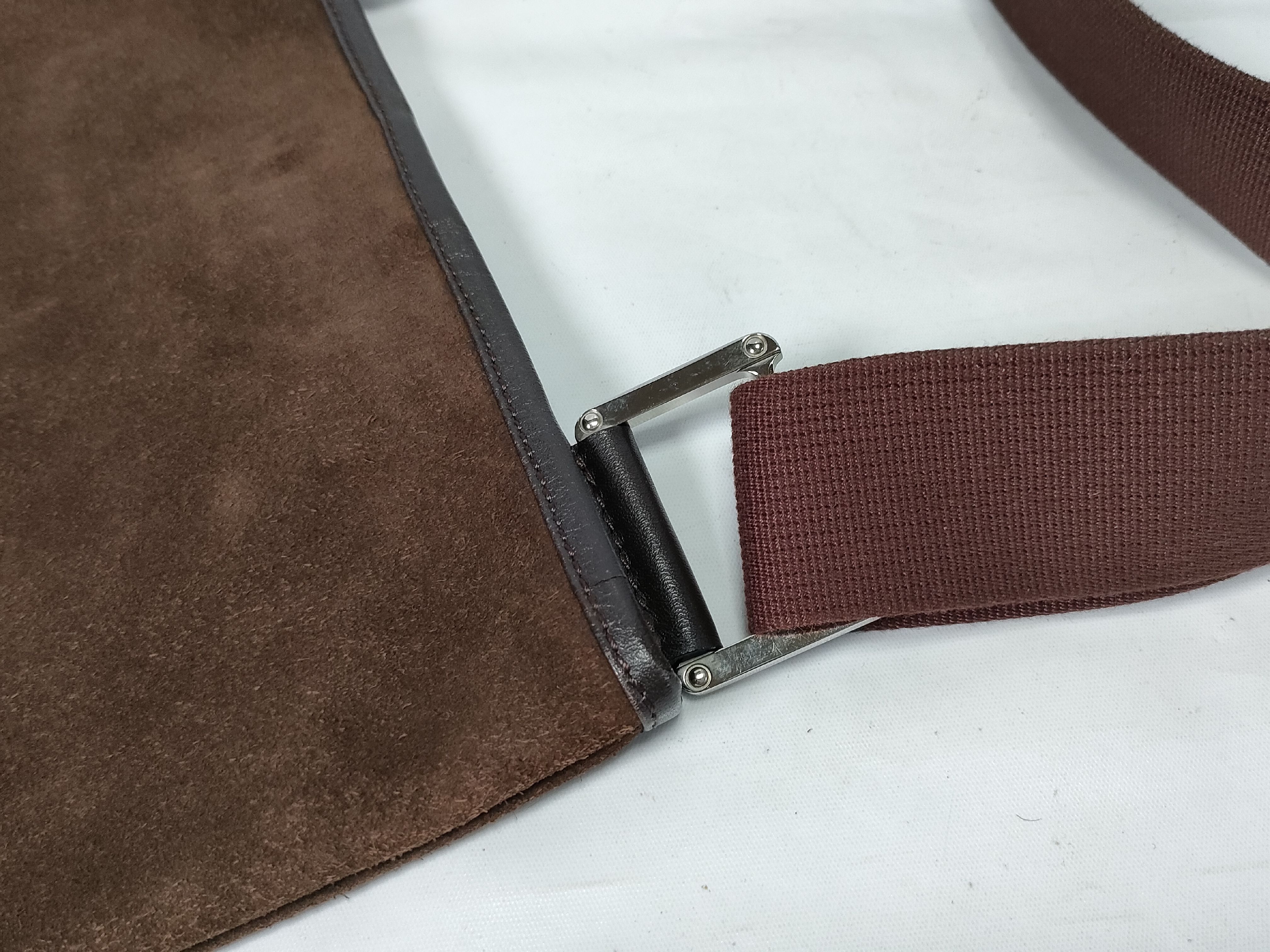 Anagram Suede Shoulder Bag — view 5