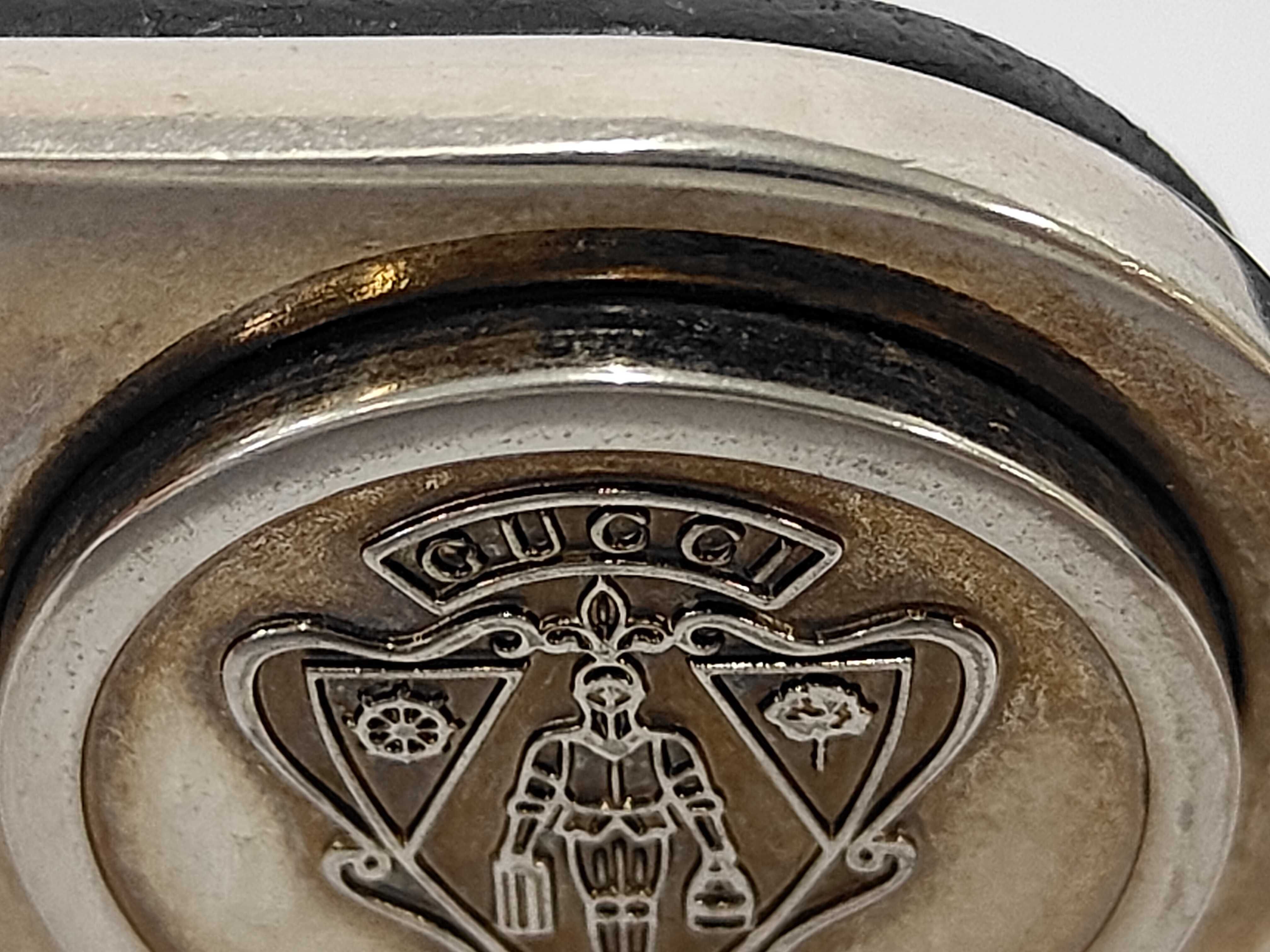 logo buckle leather belt — view 5