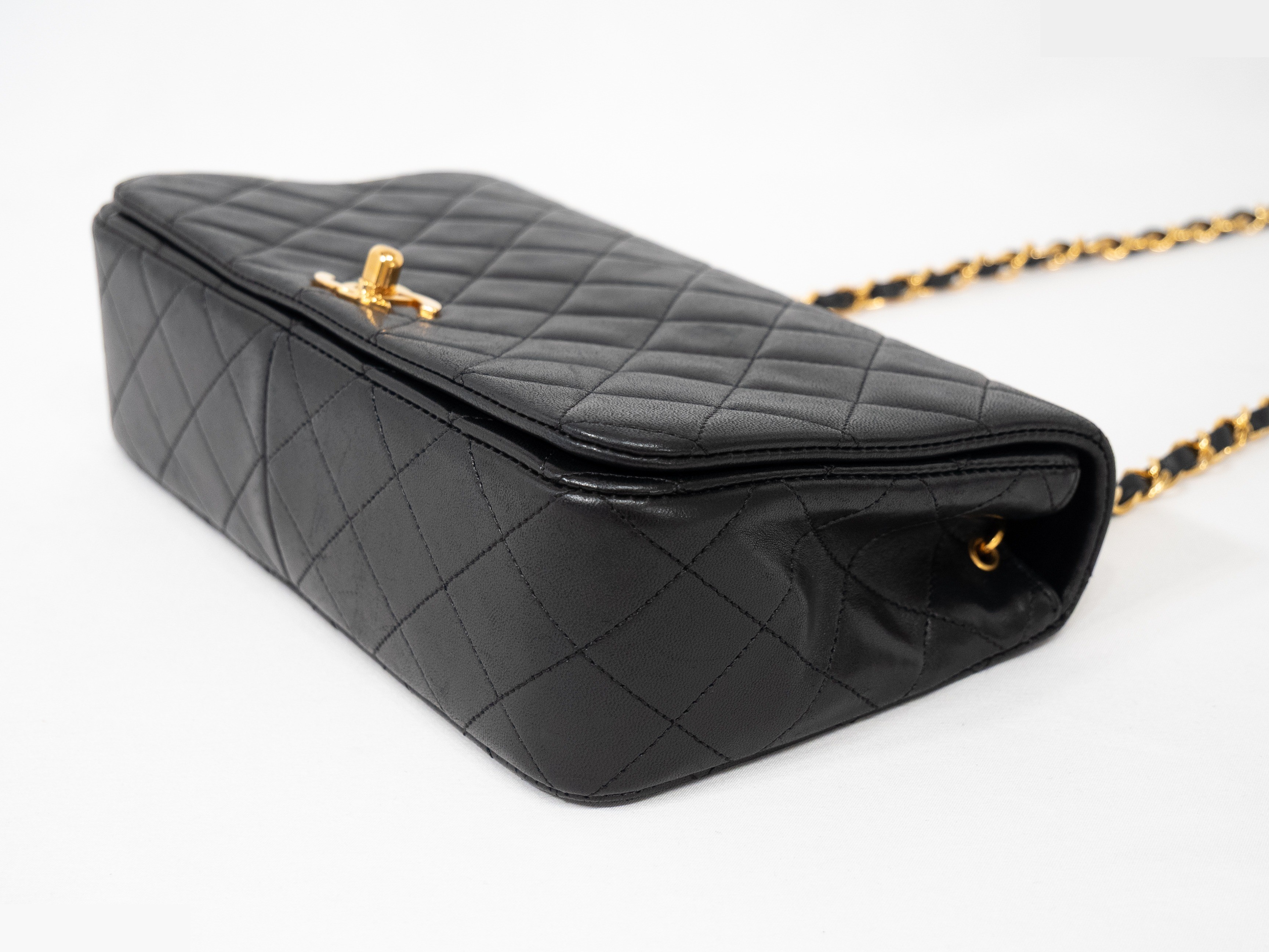 Matelassé full flap bag, matching seal card, box and bag included. — view 5
