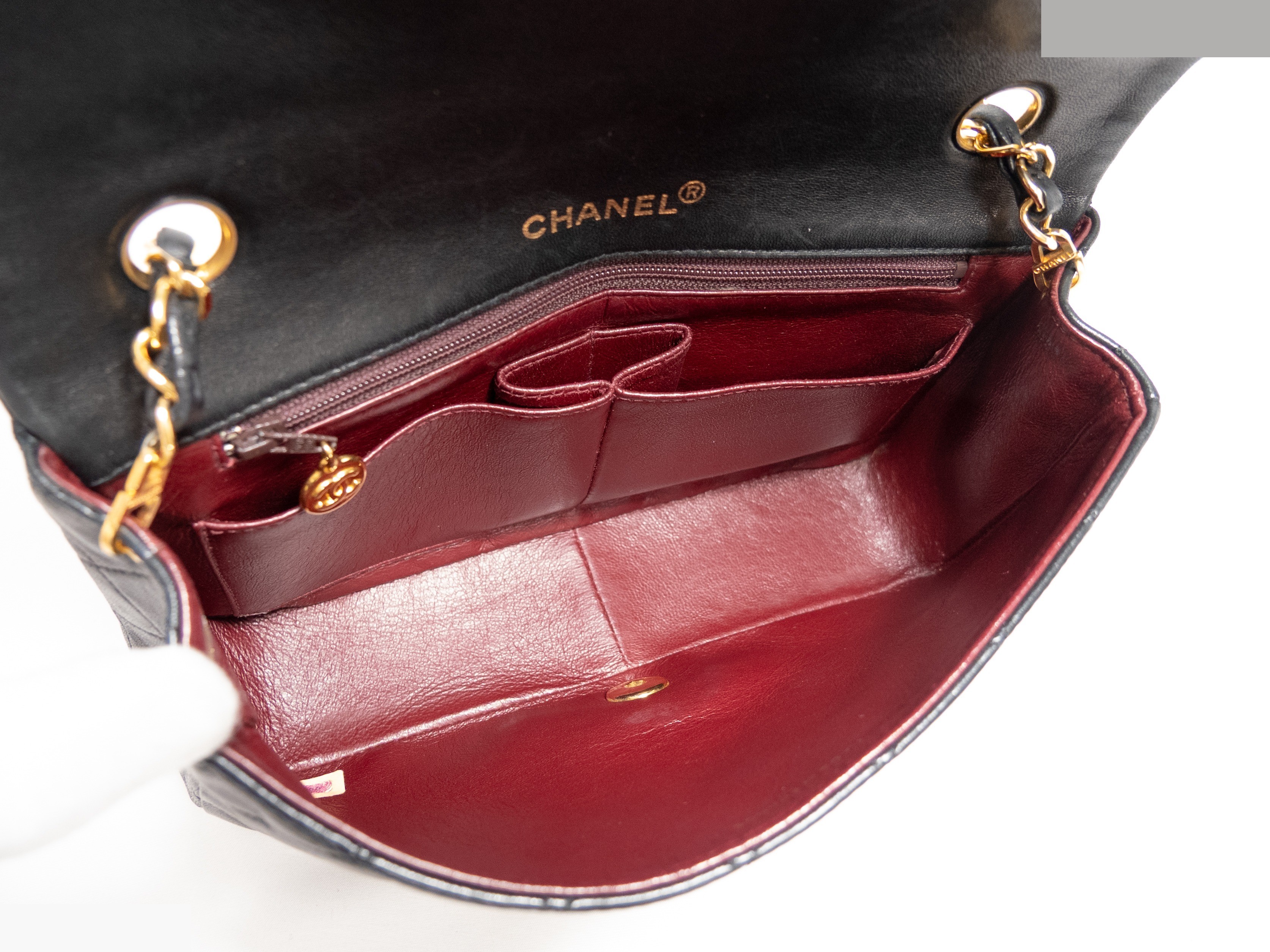 Matelassé full flap bag, matching seal card, box and bag included. — view 10