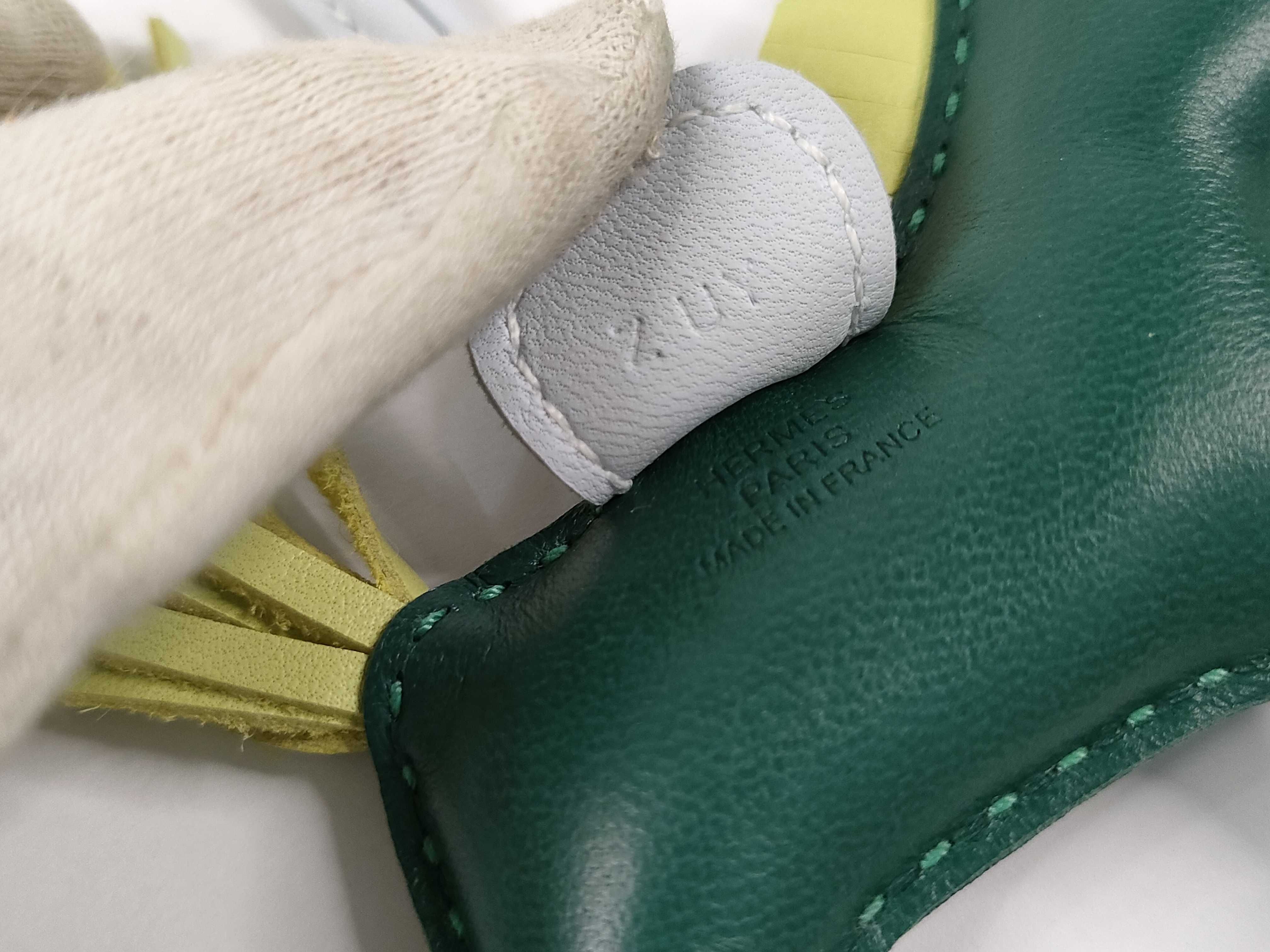 Rodeo Charm PM Malachite x Blue Brume x Jaune Bourgeon Z stamp Hermes Unused Other Accessories — view 6