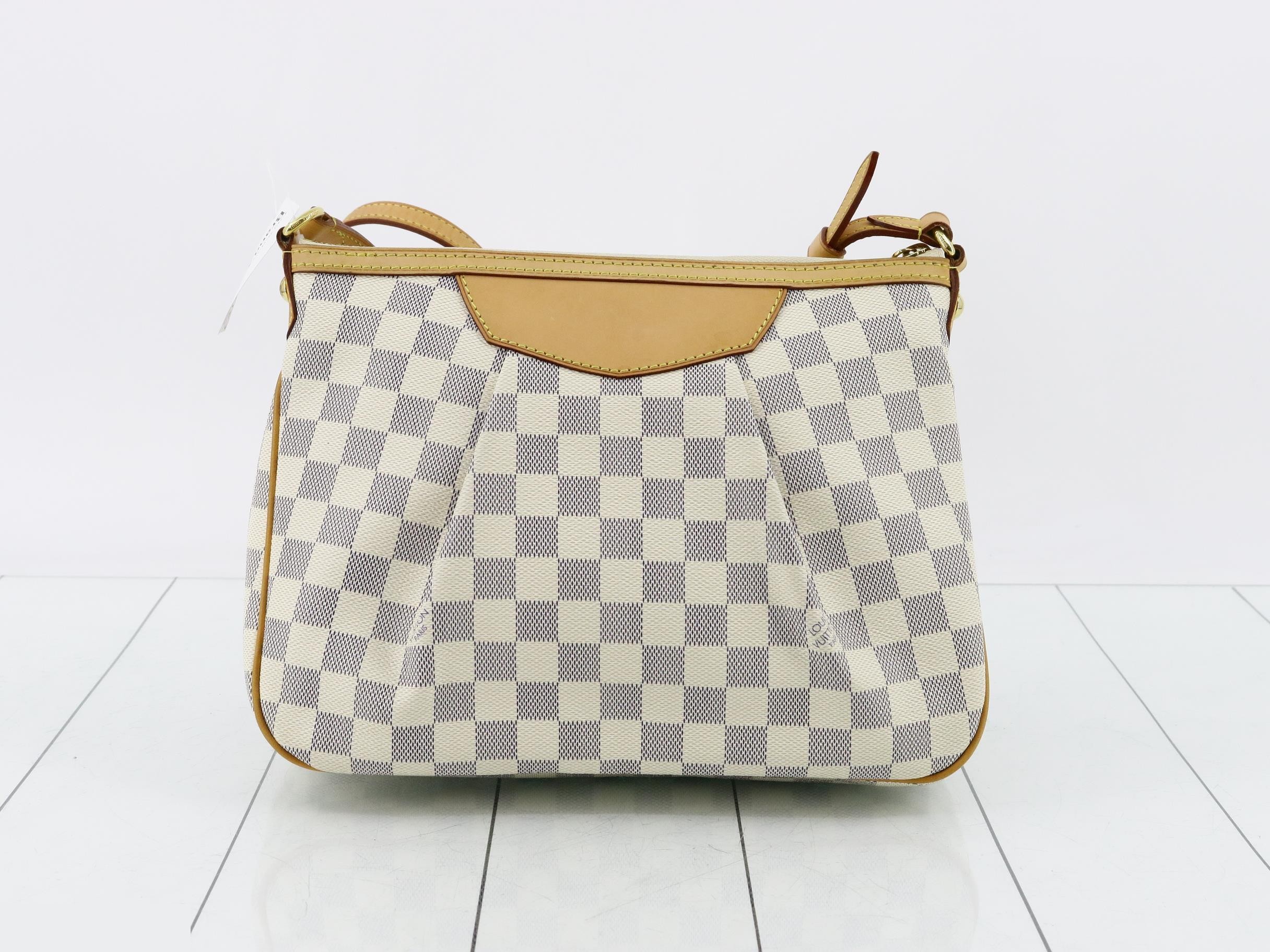 Damier Azur Siracusa PM Shoulder Bag — view 2