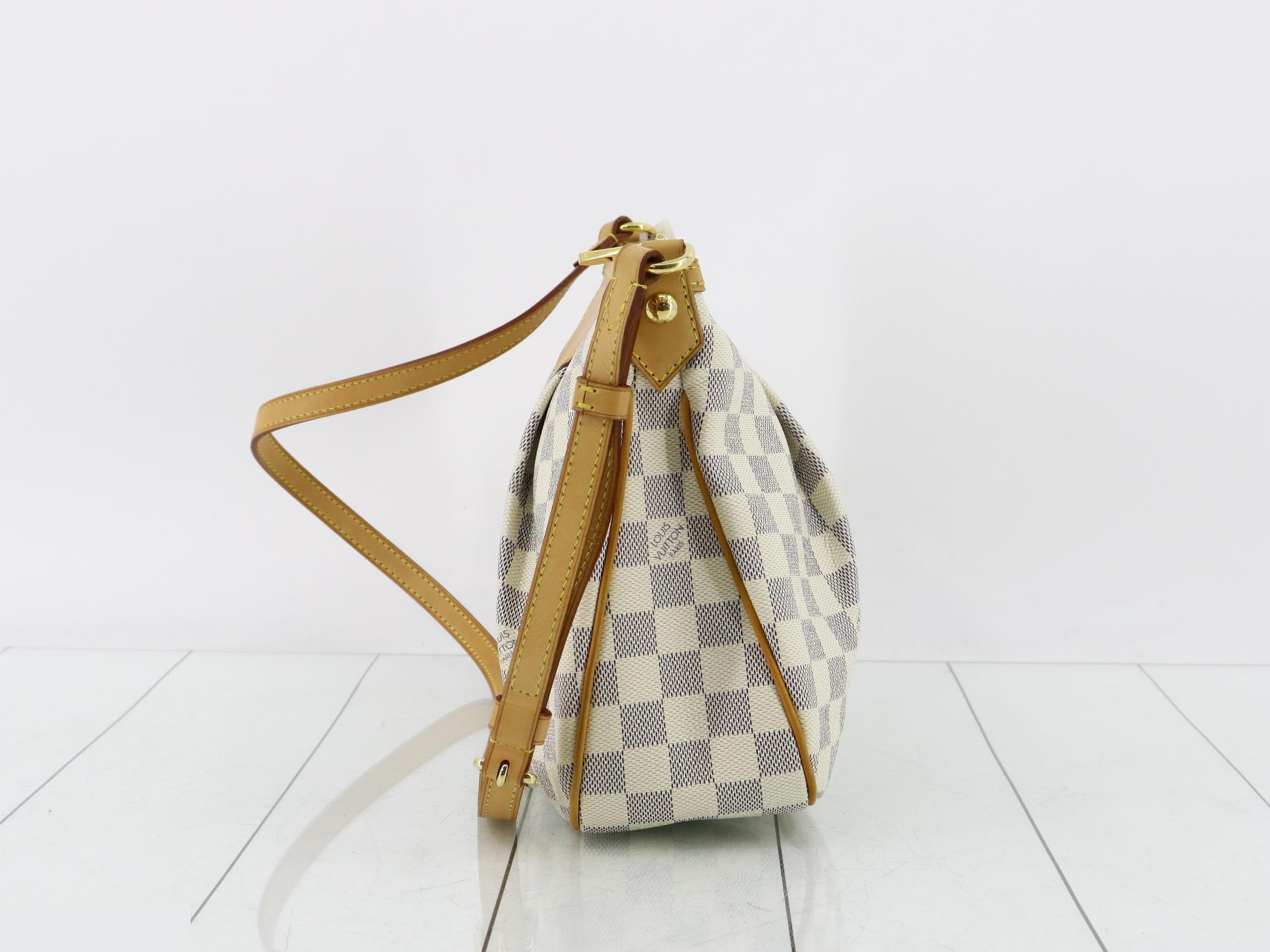 Damier Azur Siracusa PM Shoulder Bag — view 4