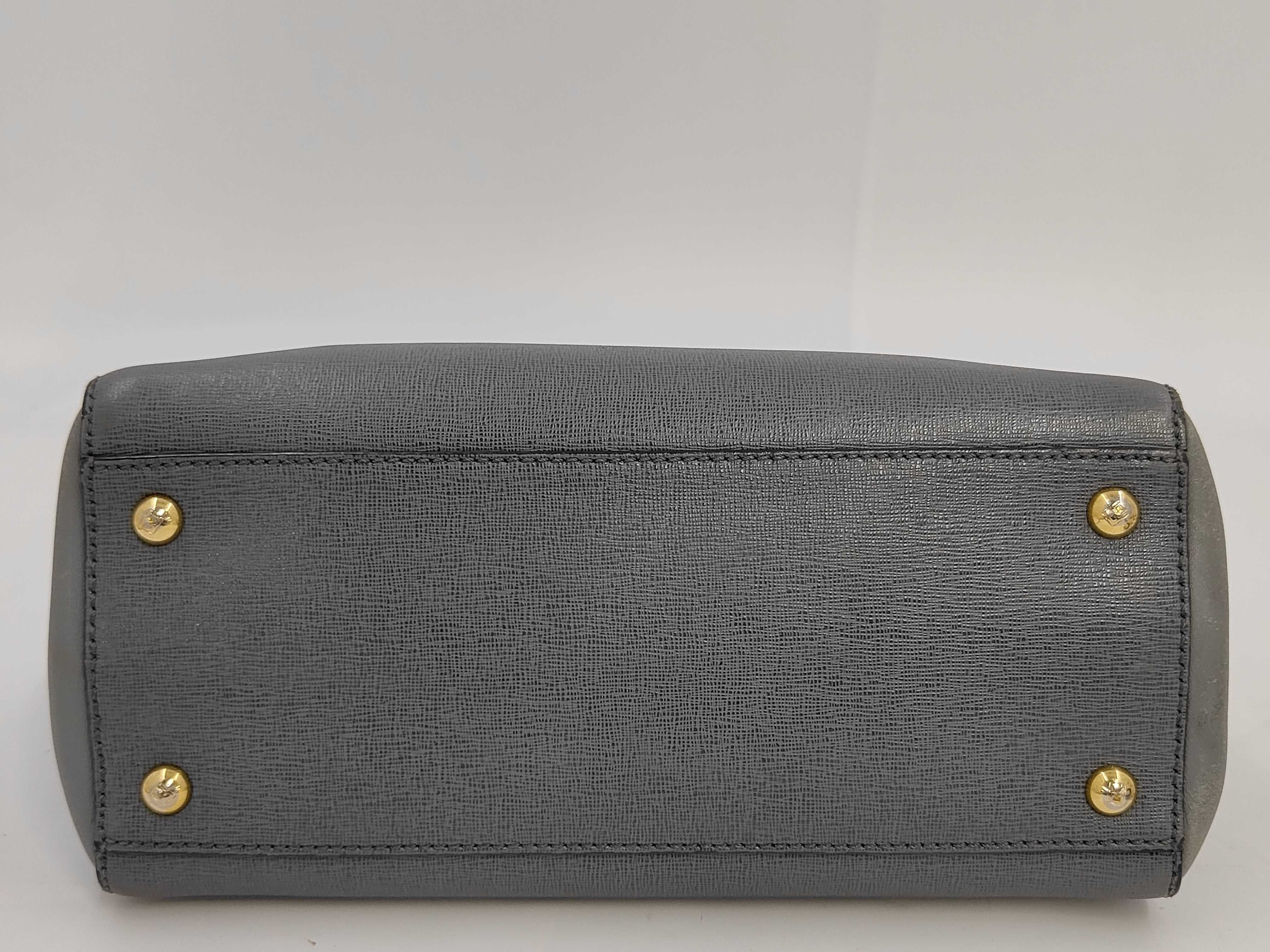 Petite 2Jours Leather Tote Bag in Dark Gray — view 4