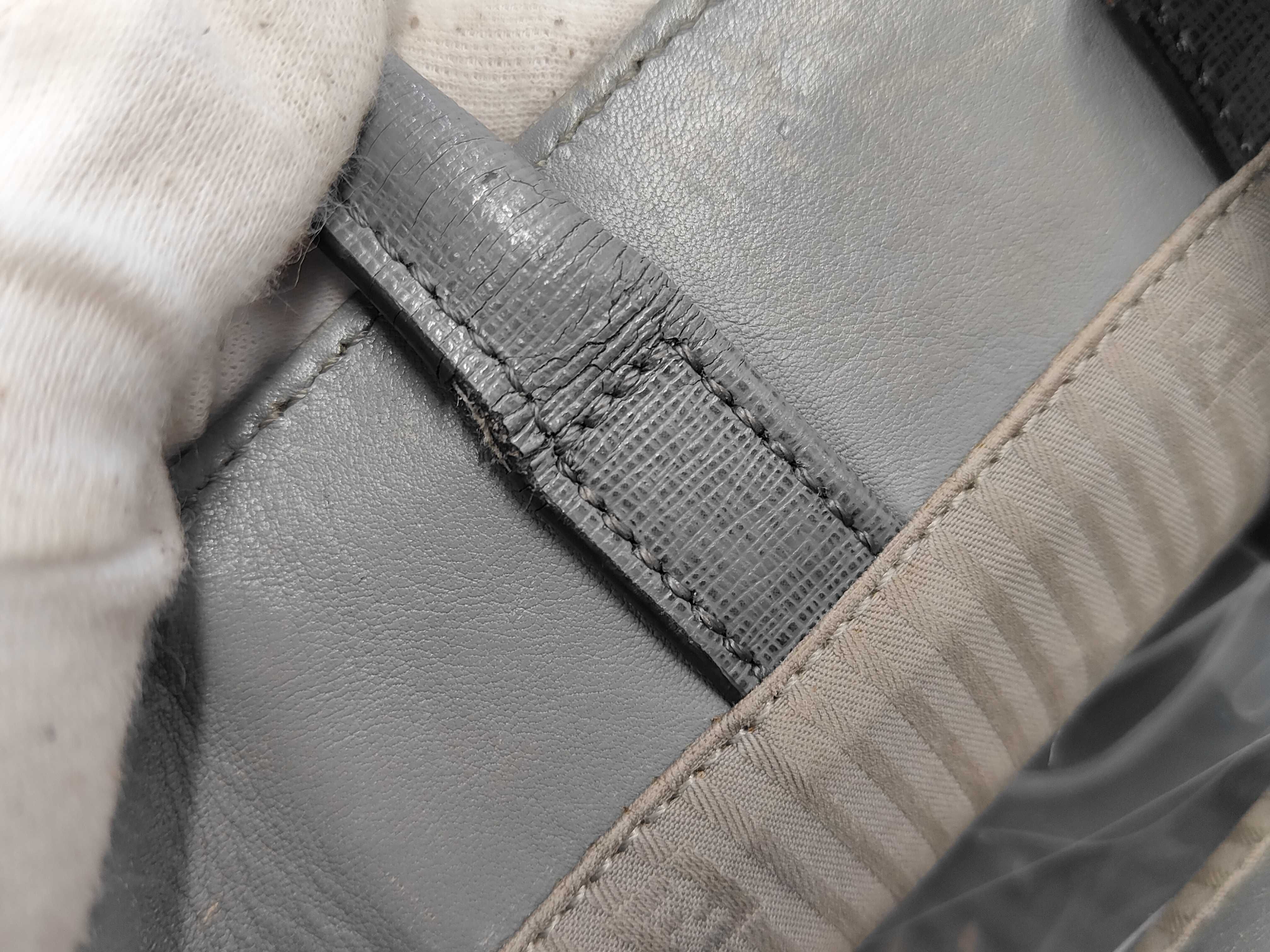 Petite 2Jours Leather Tote Bag in Dark Gray — view 7