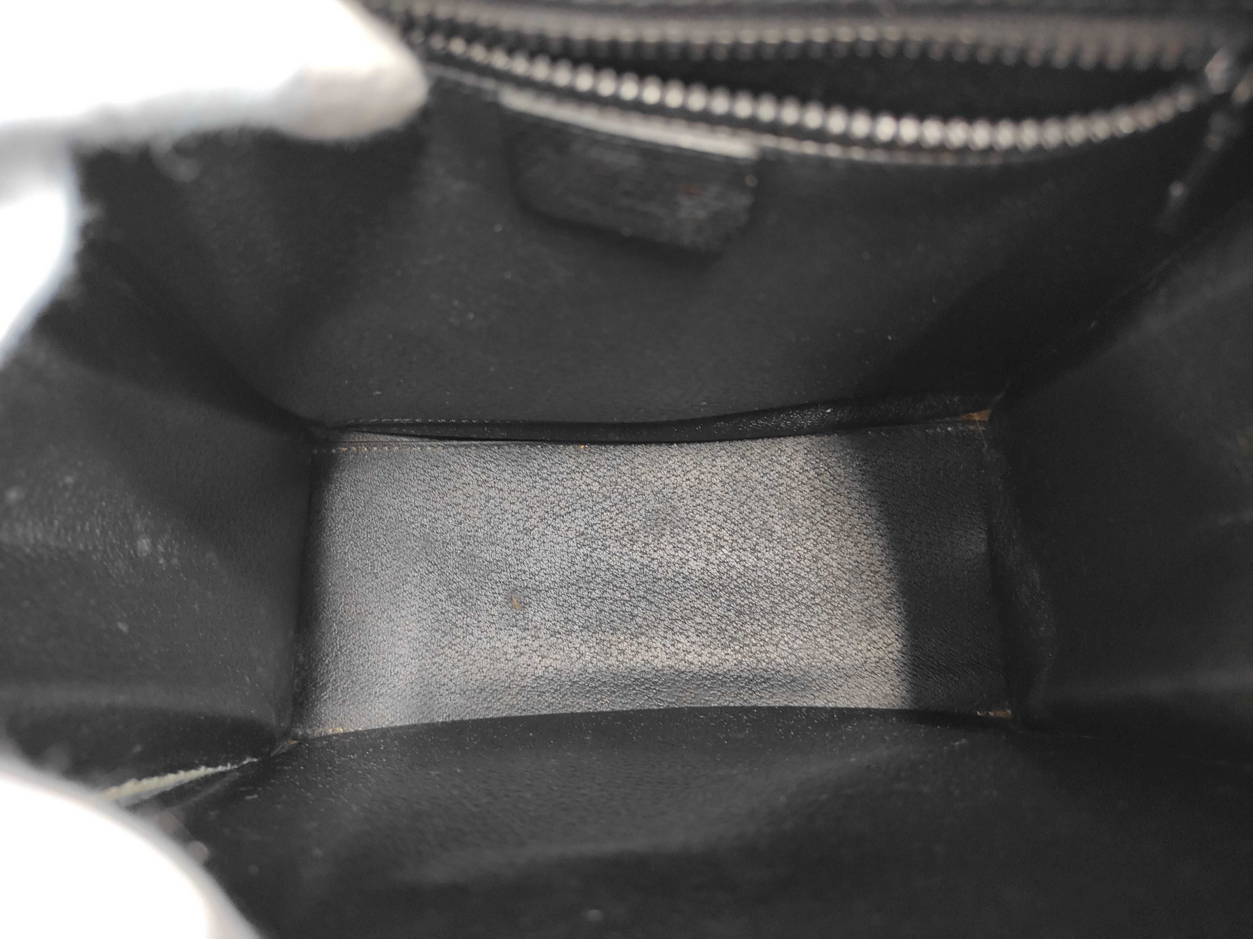 Leather Turnlock Handbag, Black Handbag — view 9