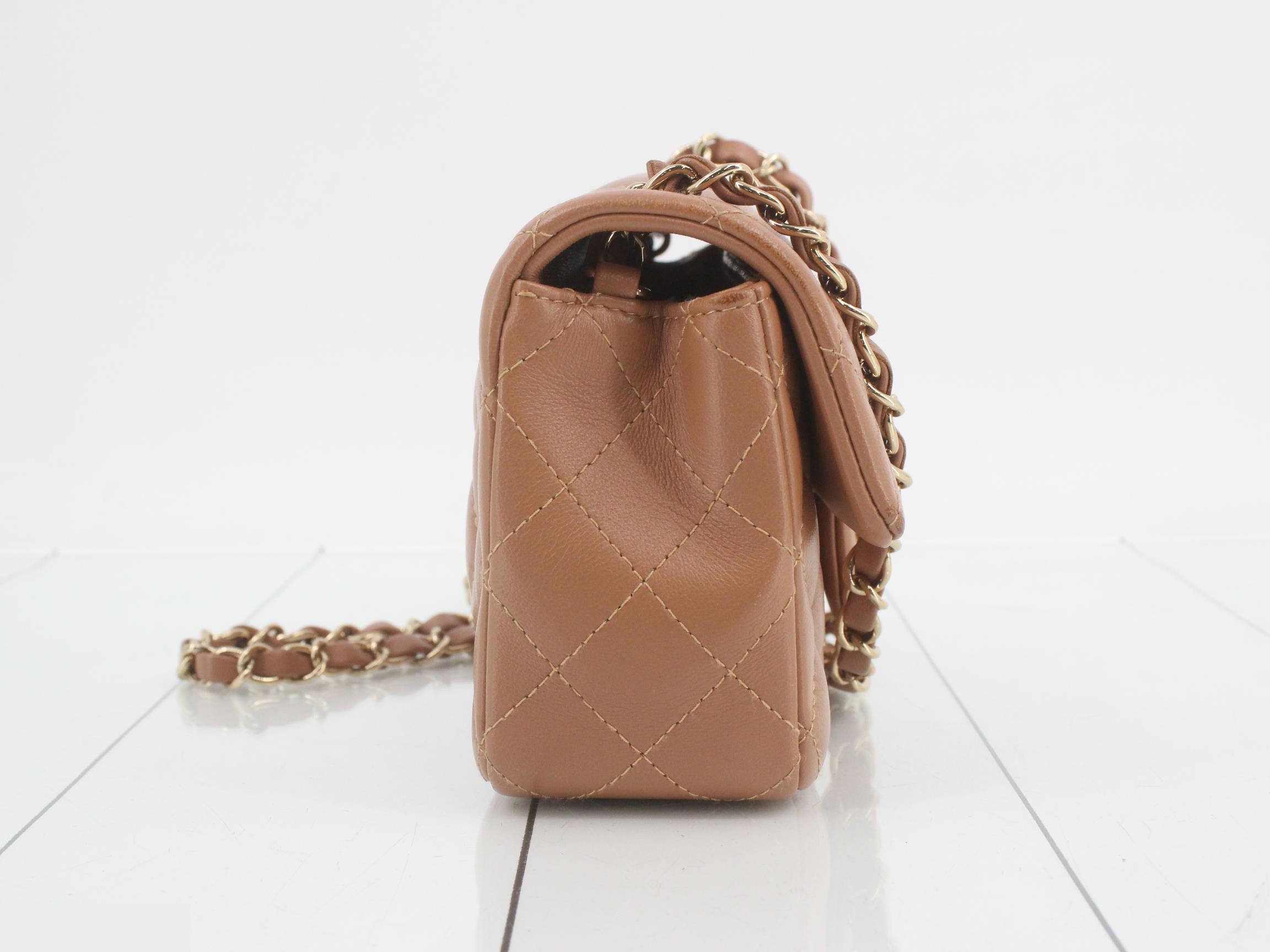 Matelassé 20 Lambskin Shoulder Bag with Serial Plate — view 4