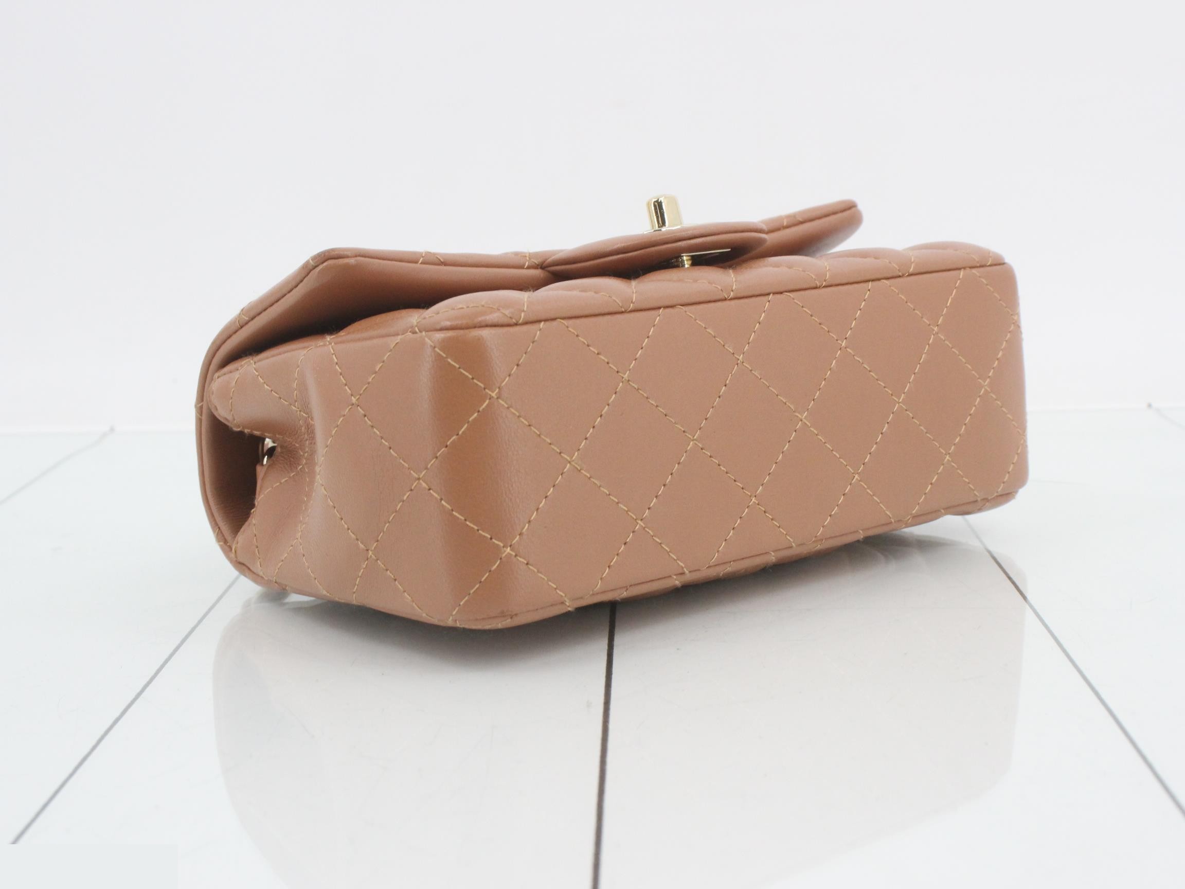 Matelassé 20 Lambskin Shoulder Bag with Serial Plate — view 5